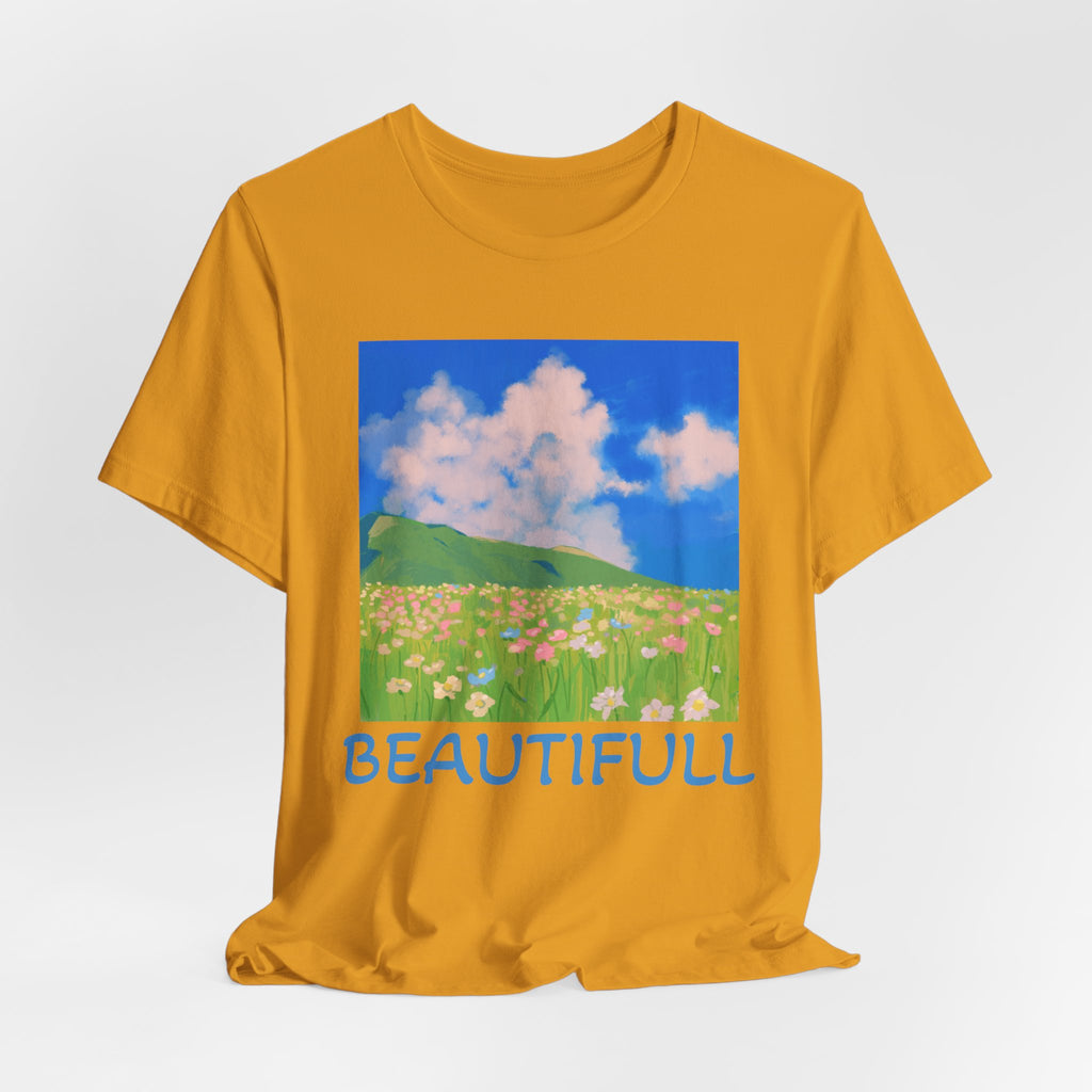 Floral Field Printed T-Shirt — Beautiful Floral Daily Wear