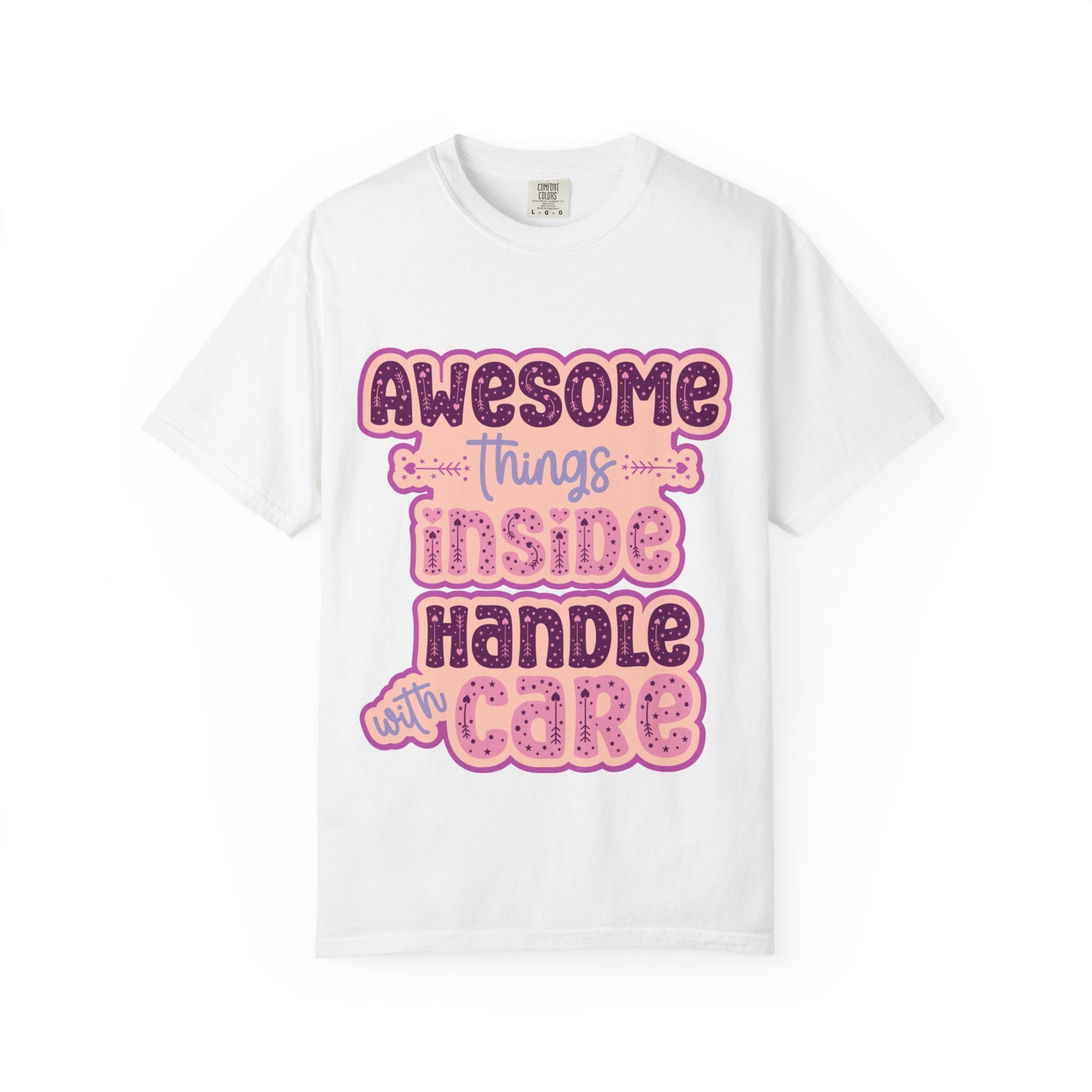 Retro "Awesome Things Inside, Handle With Care" T-Shirt