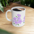 Floral Phlox Ceramic Mug — Purple Flower Coffee Cup (11oz & 15oz)