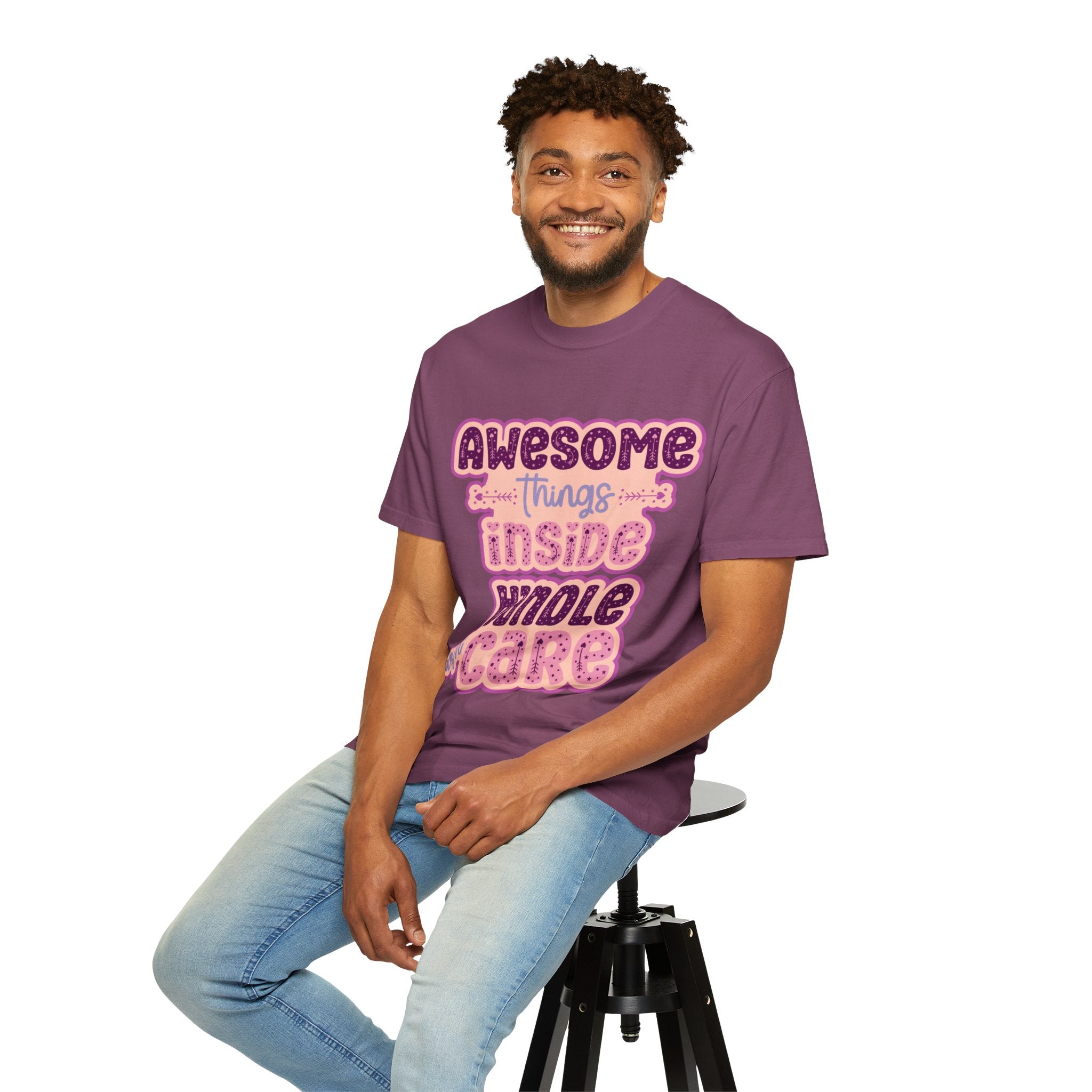 Retro "Awesome Things Inside, Handle With Care" T-Shirt