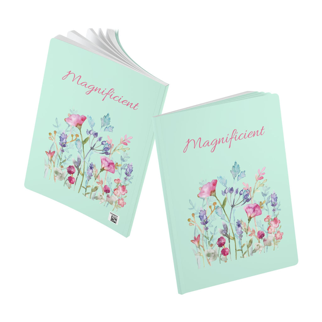 Magnificent Floral Pocket Notebook — Watercolor Wildflower Softcover Journal