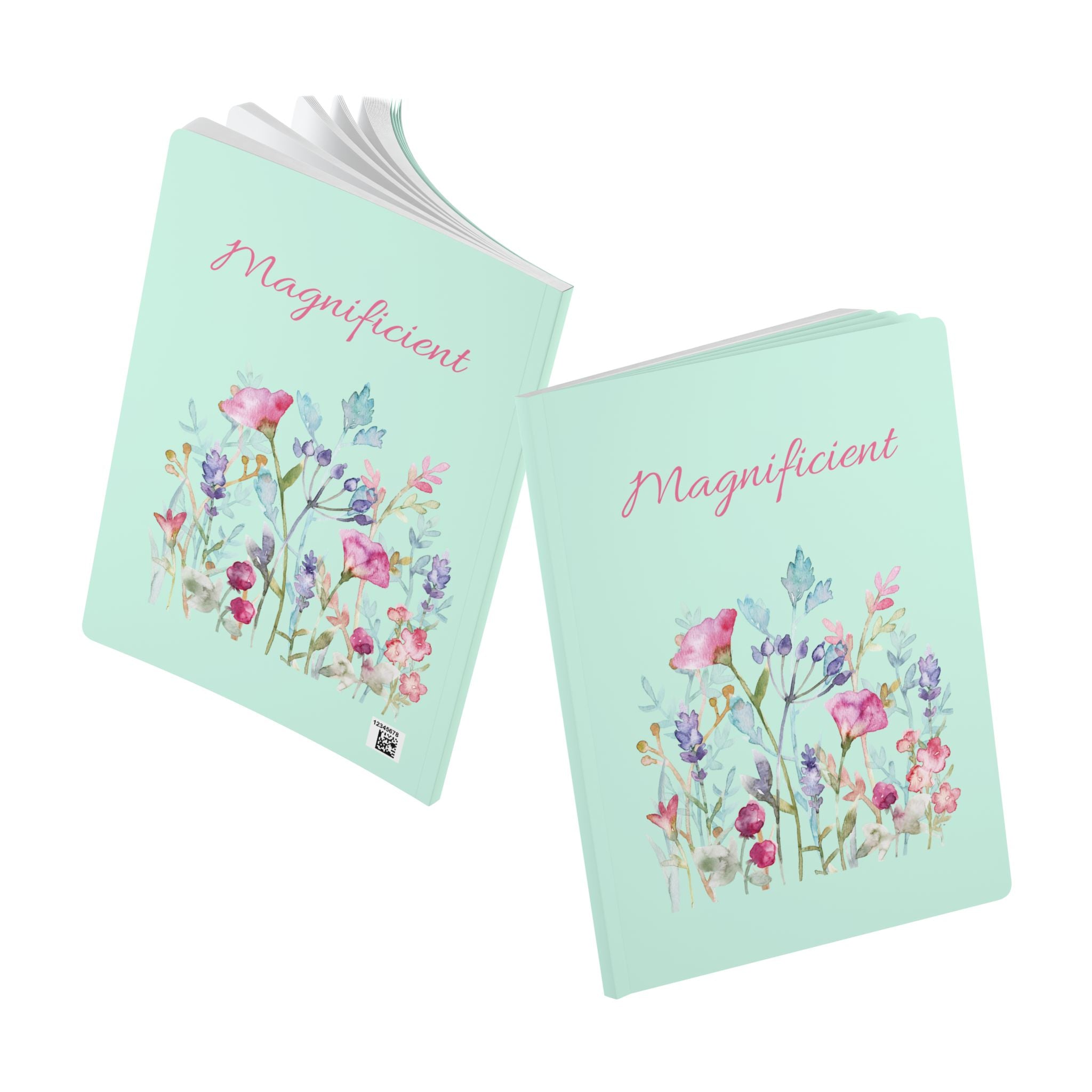 Magnificent Floral Pocket Notebook — Watercolor Wildflower Softcover Journal