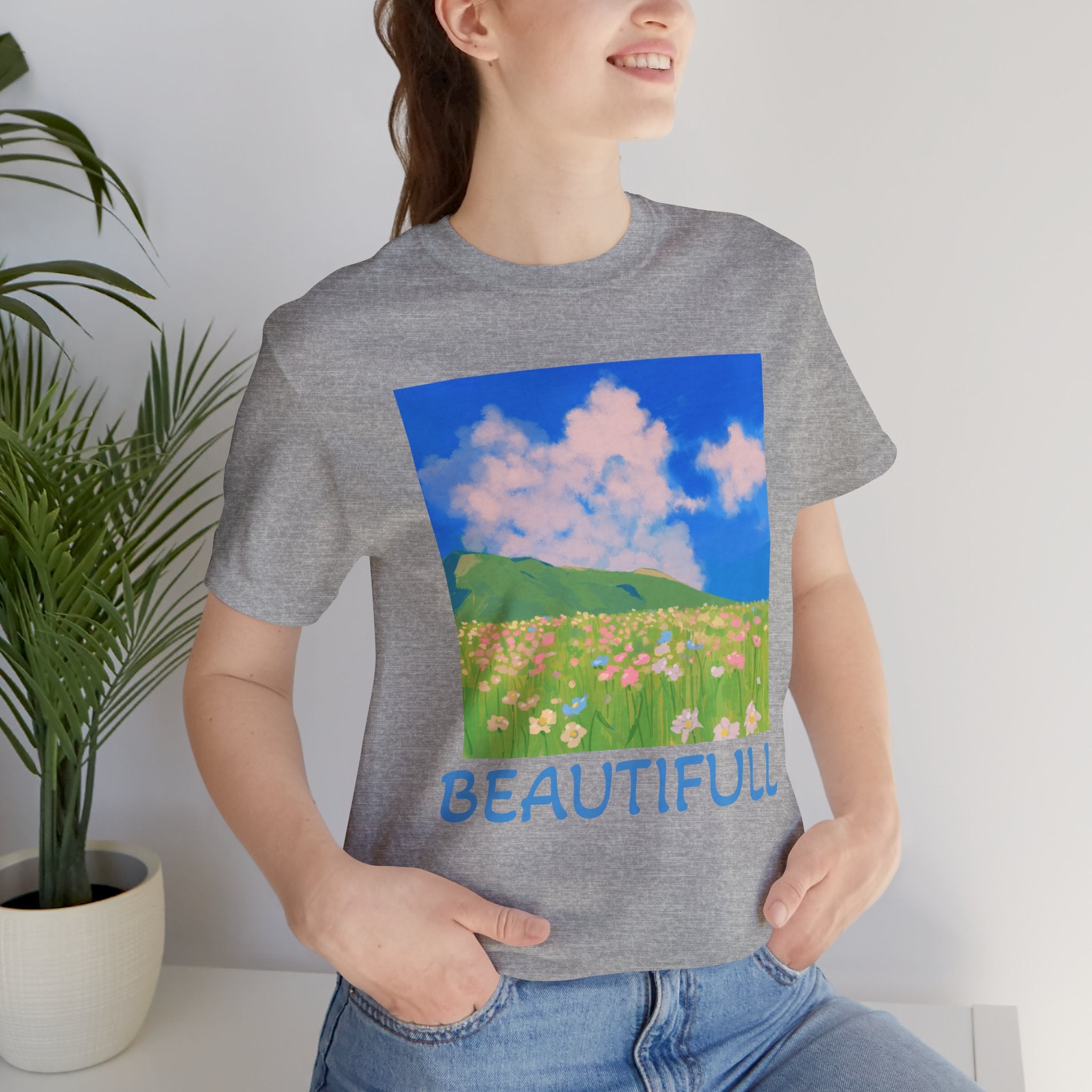 Floral Field Printed T-Shirt — Beautiful Floral Daily Wear