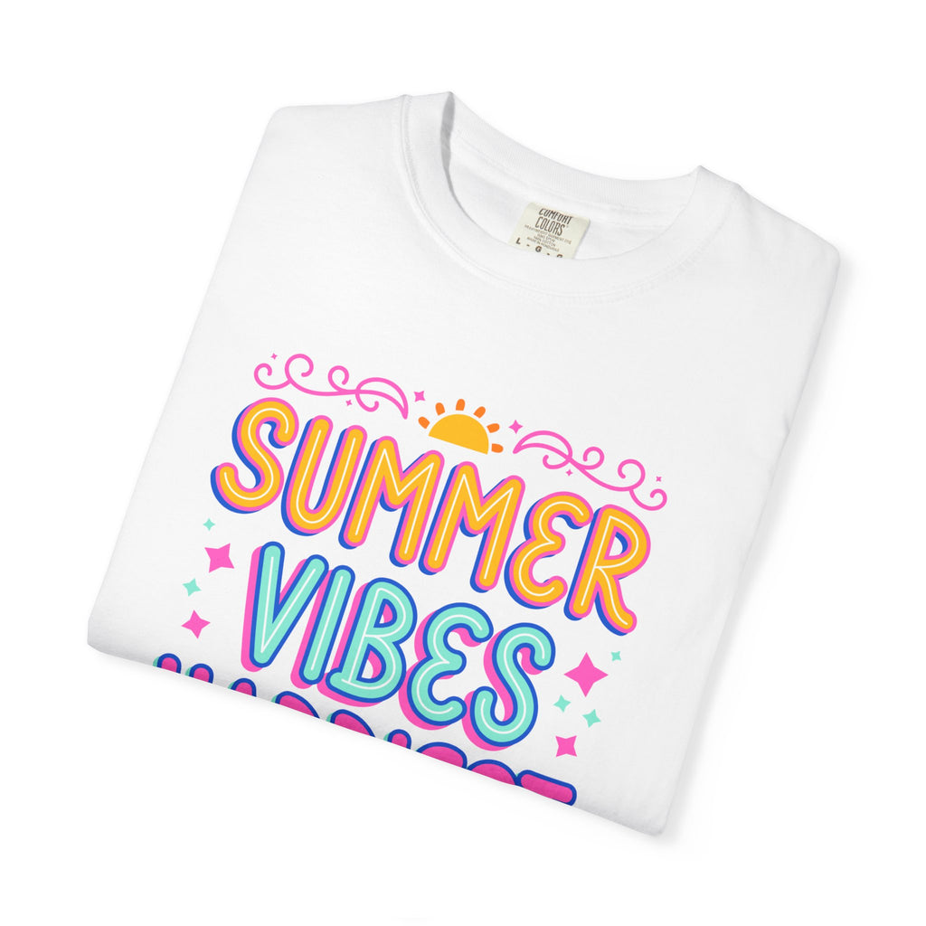 Summer Vibes Happiest in Flip Flops Text Printed Unisex T-Shirt