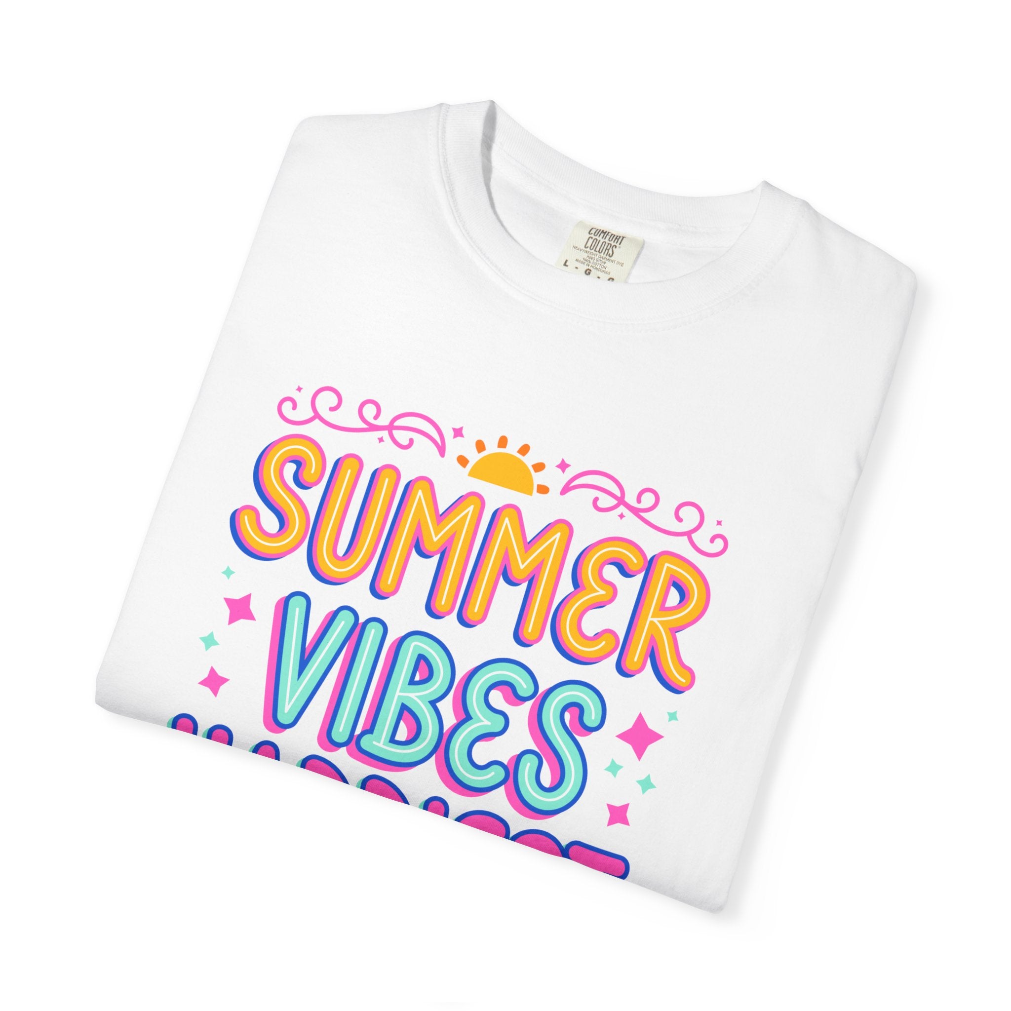 Summer Vibes Happiest in Flip Flops Text Printed Unisex T-Shirt