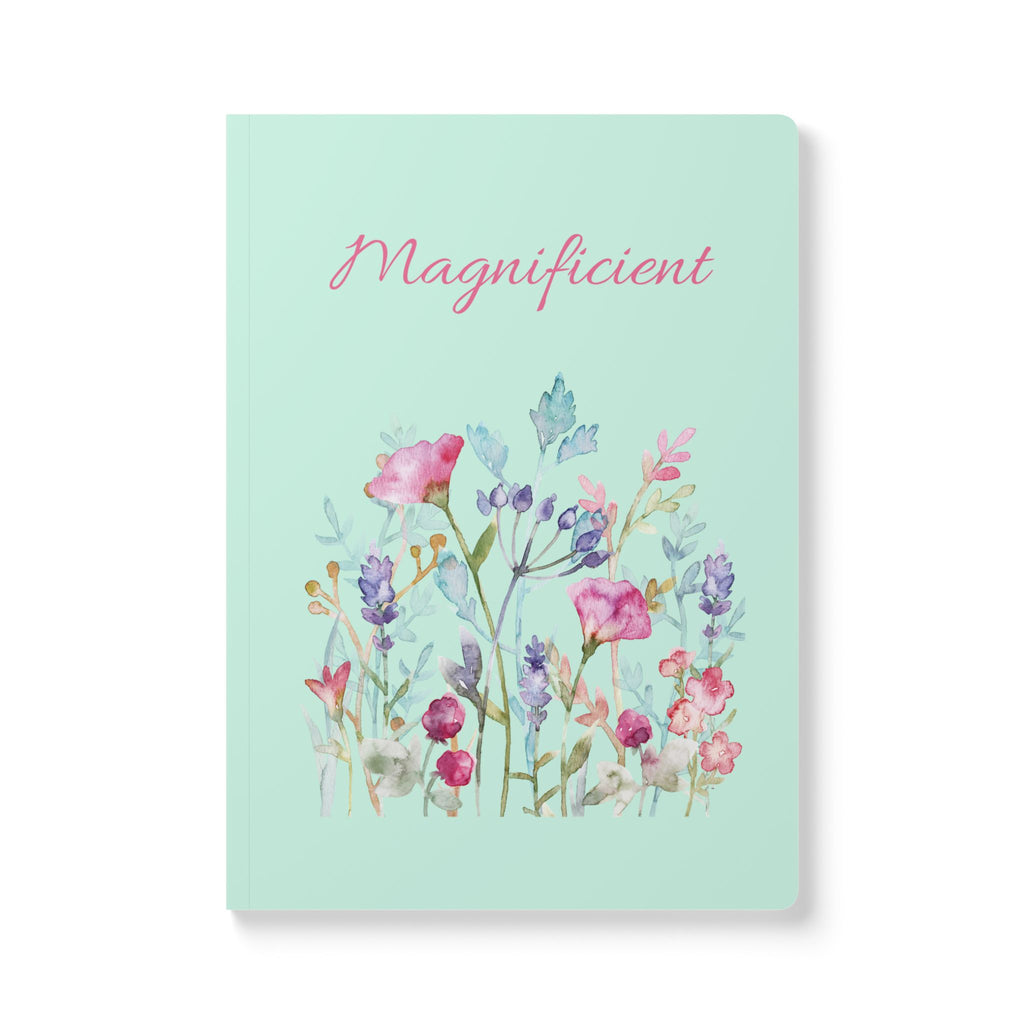Magnificent Floral Pocket Notebook — Watercolor Wildflower Softcover Journal