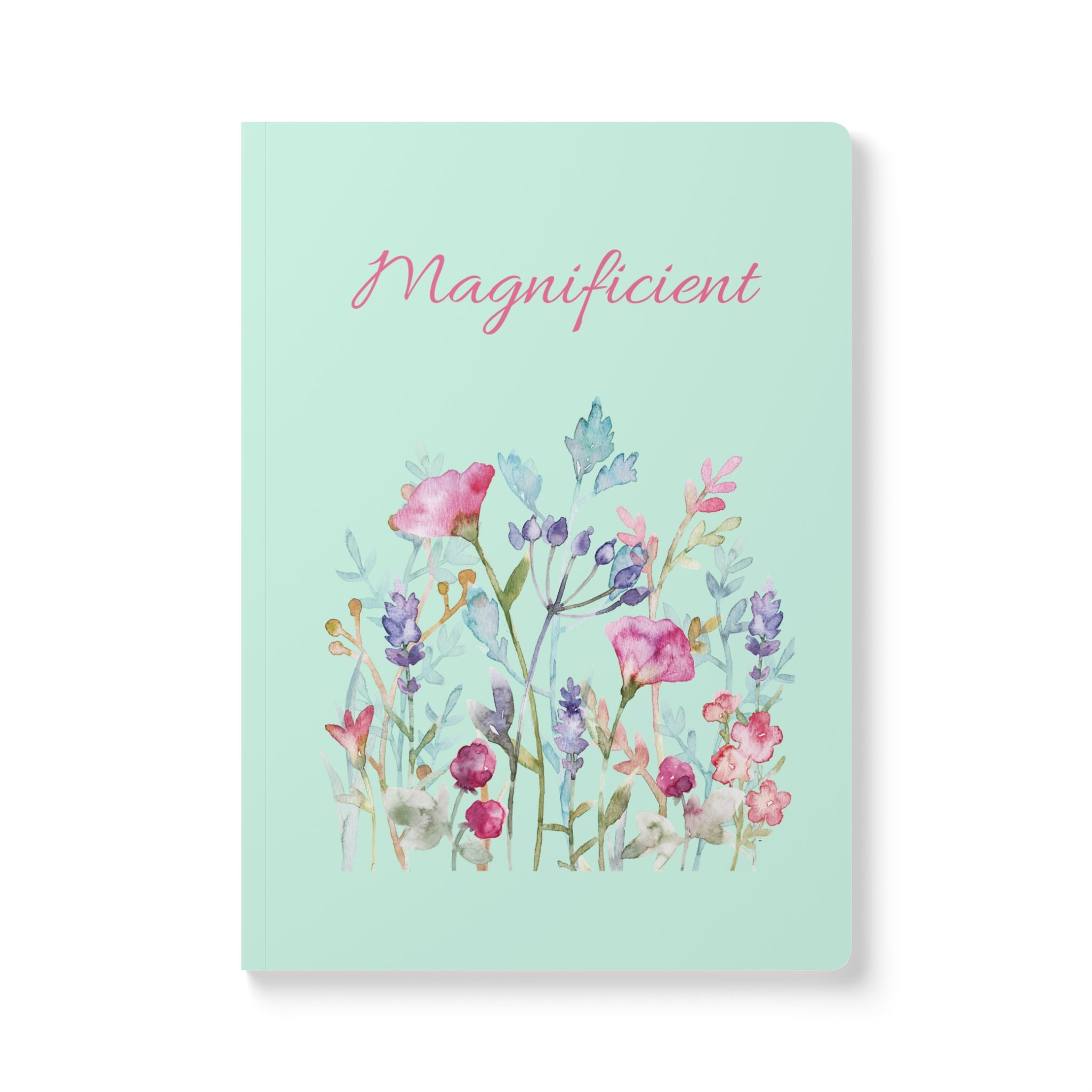 Magnificent Floral Pocket Notebook — Watercolor Wildflower Softcover Journal