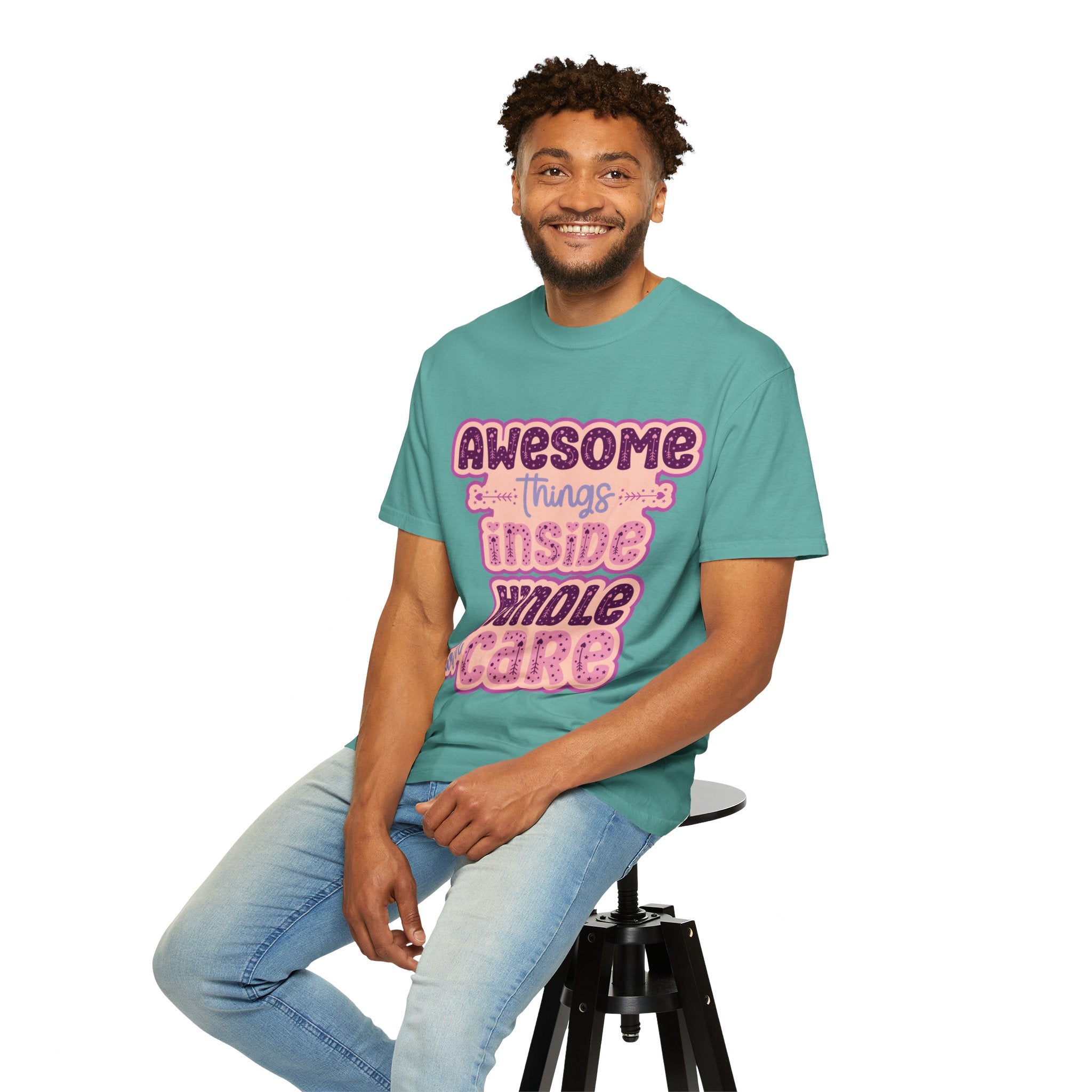 Retro "Awesome Things Inside, Handle With Care" T-Shirt