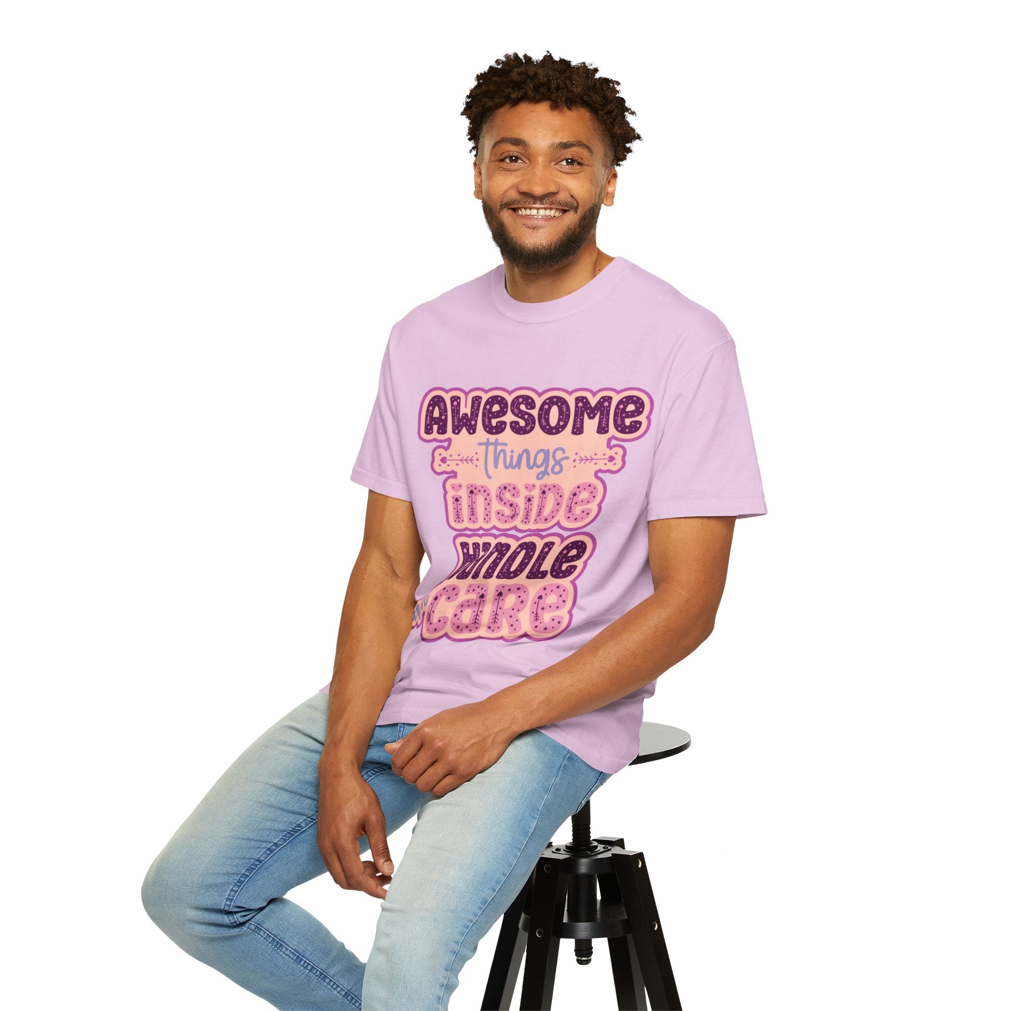 Retro "Awesome Things Inside, Handle With Care" T-Shirt