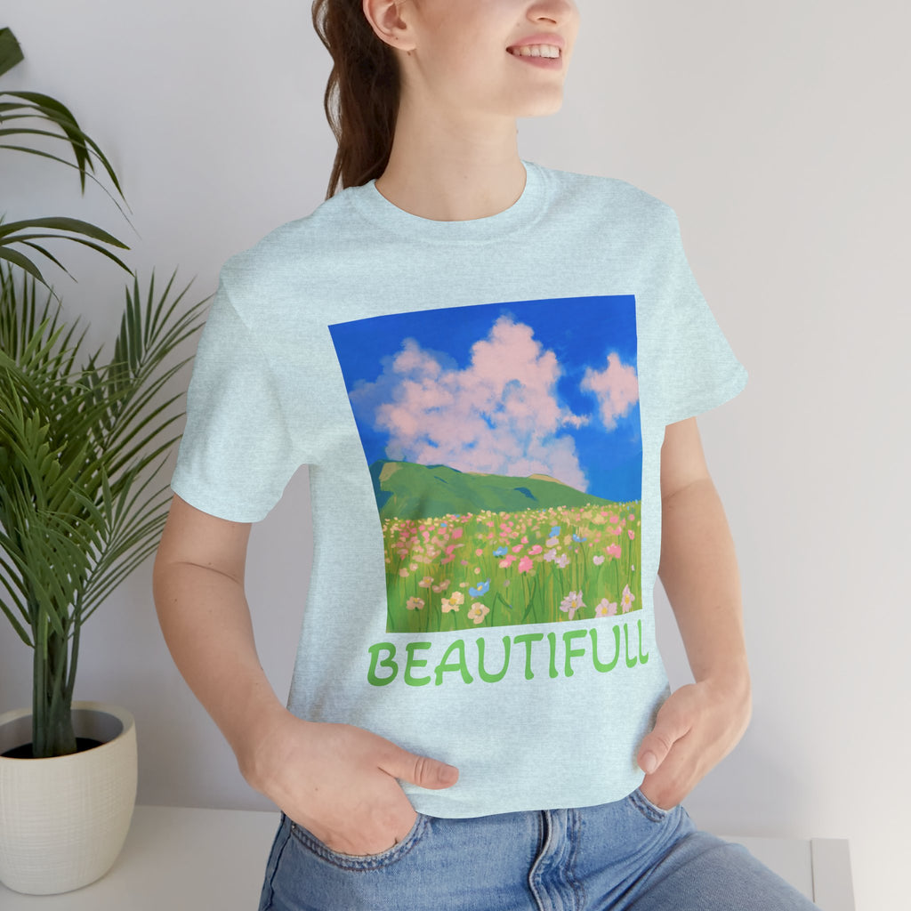 Floral Field Printed T-Shirt — Beautiful Floral Daily Wear