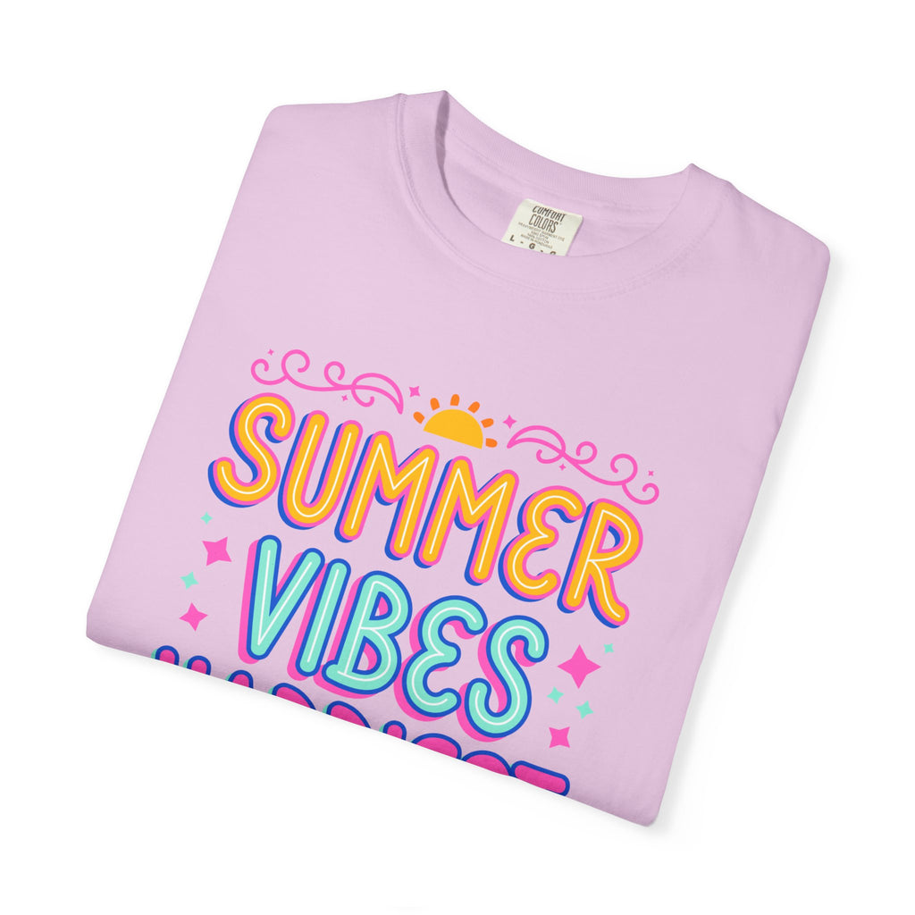 Summer Vibes Happiest in Flip Flops Text Printed Unisex T-Shirt