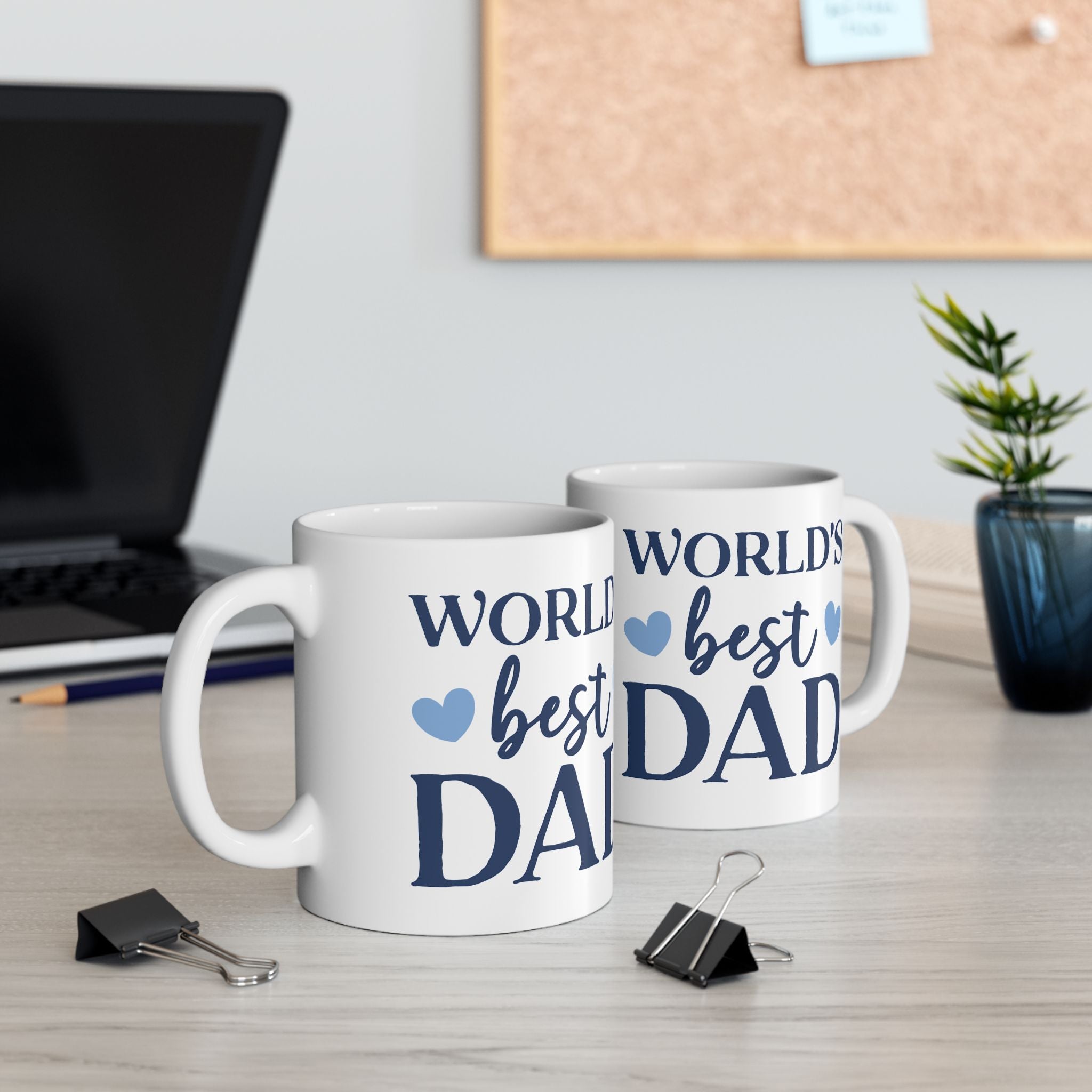 World's Best Dad Ceramic Mug — 11oz & 15oz Coffee Cup
