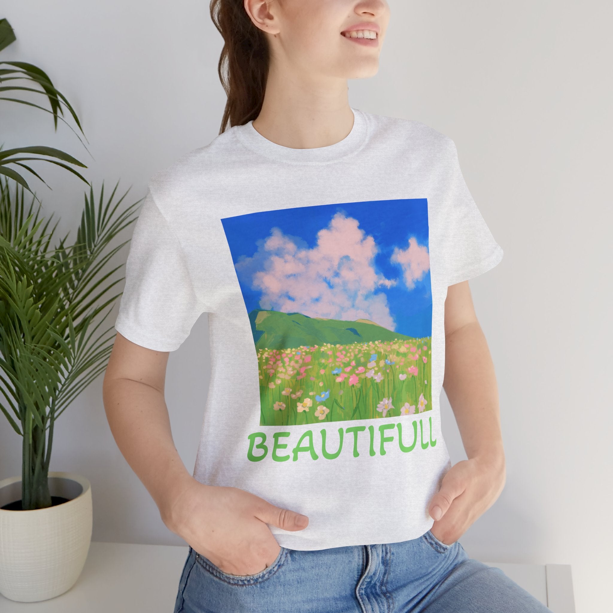 Floral Field Printed T-Shirt — Beautiful Floral Daily Wear