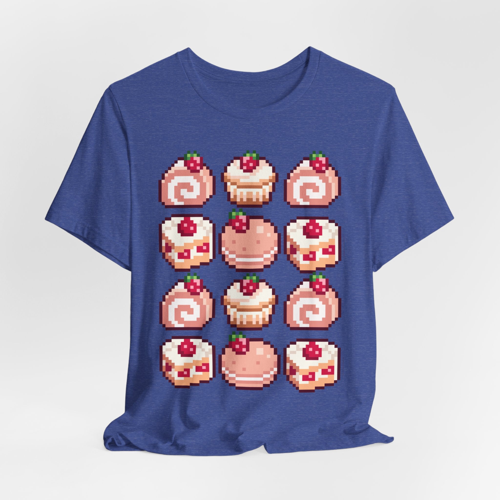 Kawaii Strawberry Pastry T-Shirt — Cute Pixel Dessert Tee