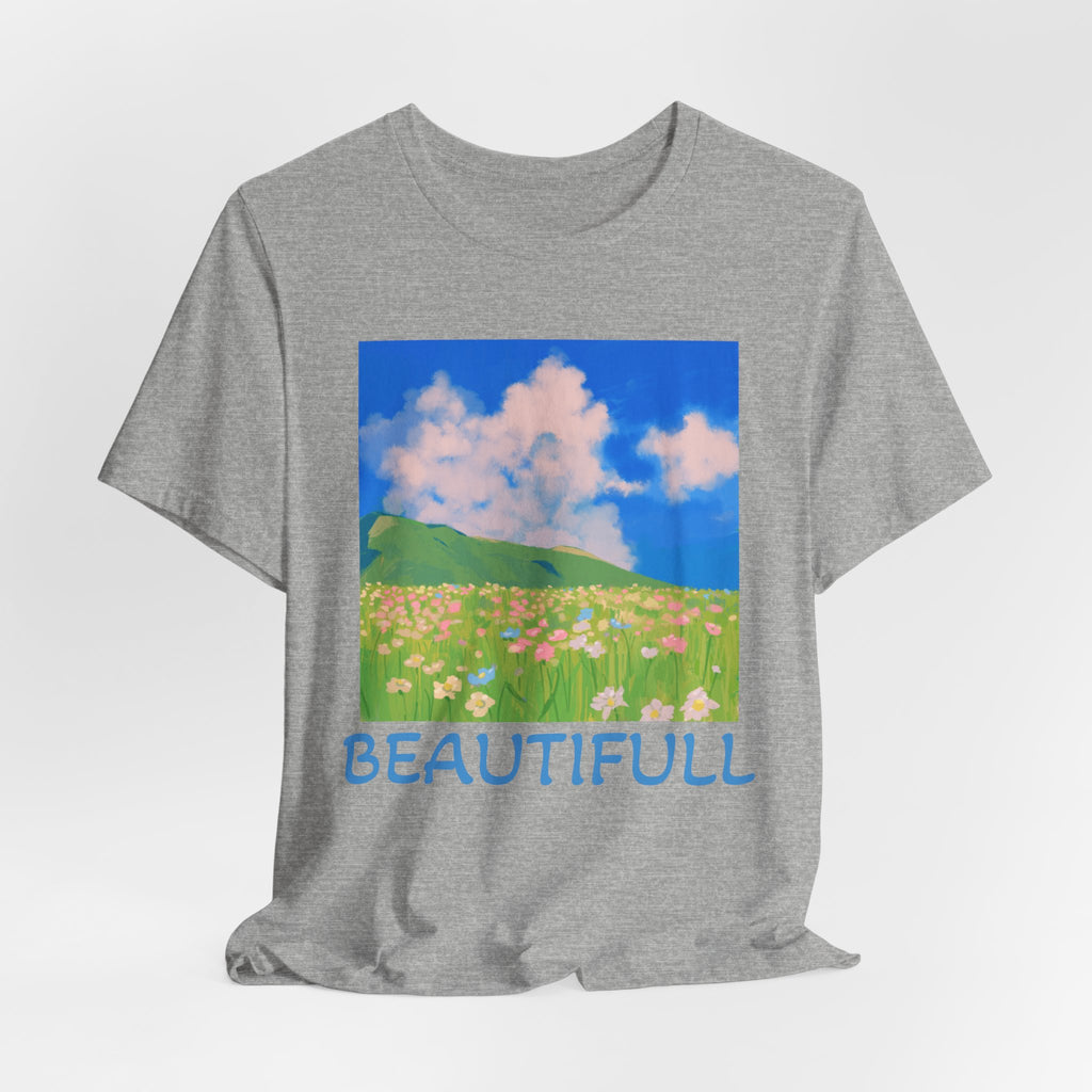 Floral Field Printed T-Shirt — Beautiful Floral Daily Wear