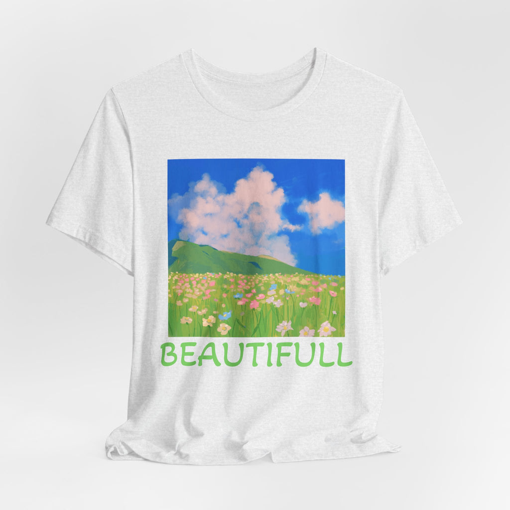 Floral Field Printed T-Shirt — Beautiful Floral Daily Wear