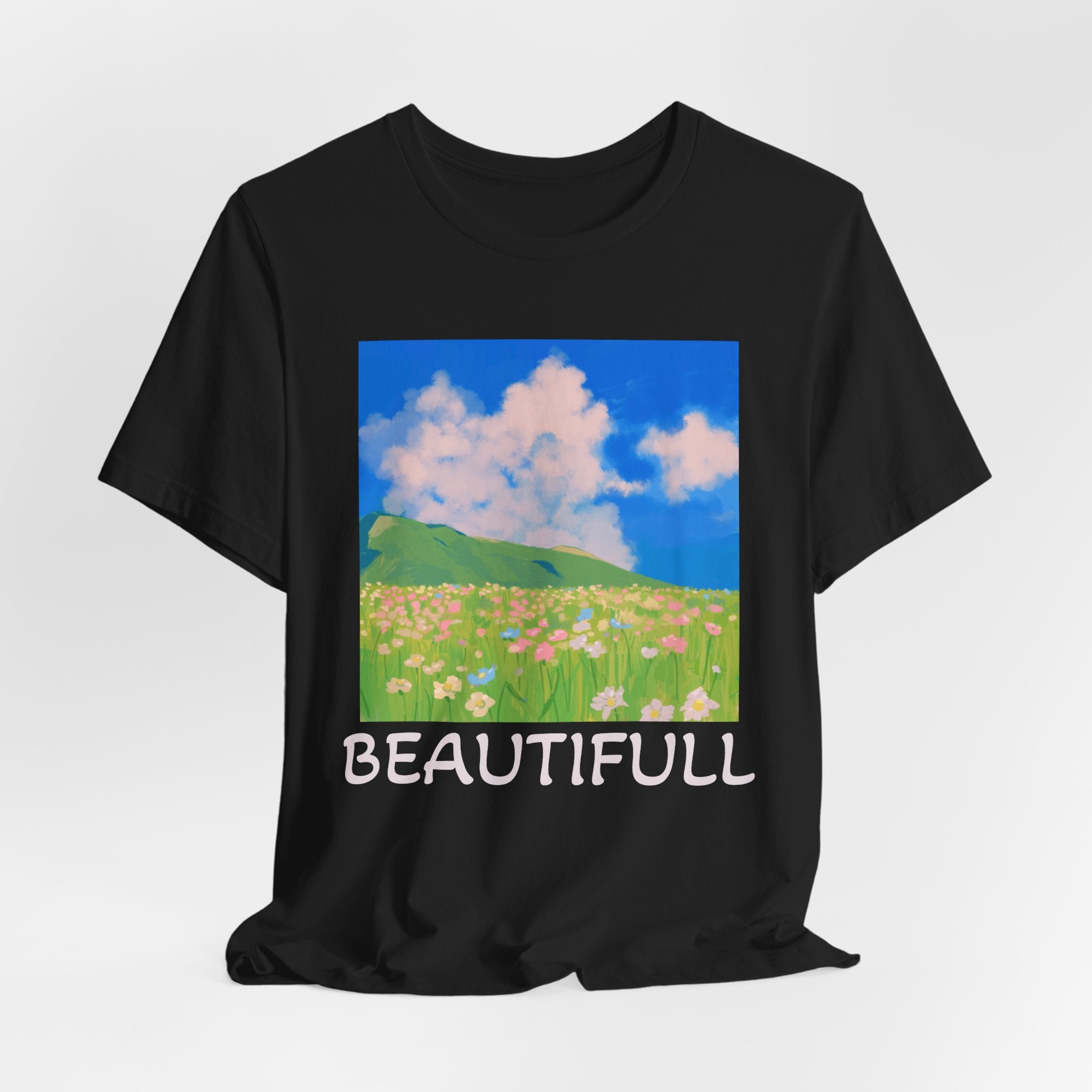 Floral Field Printed T-Shirt — Beautiful Floral Daily Wear