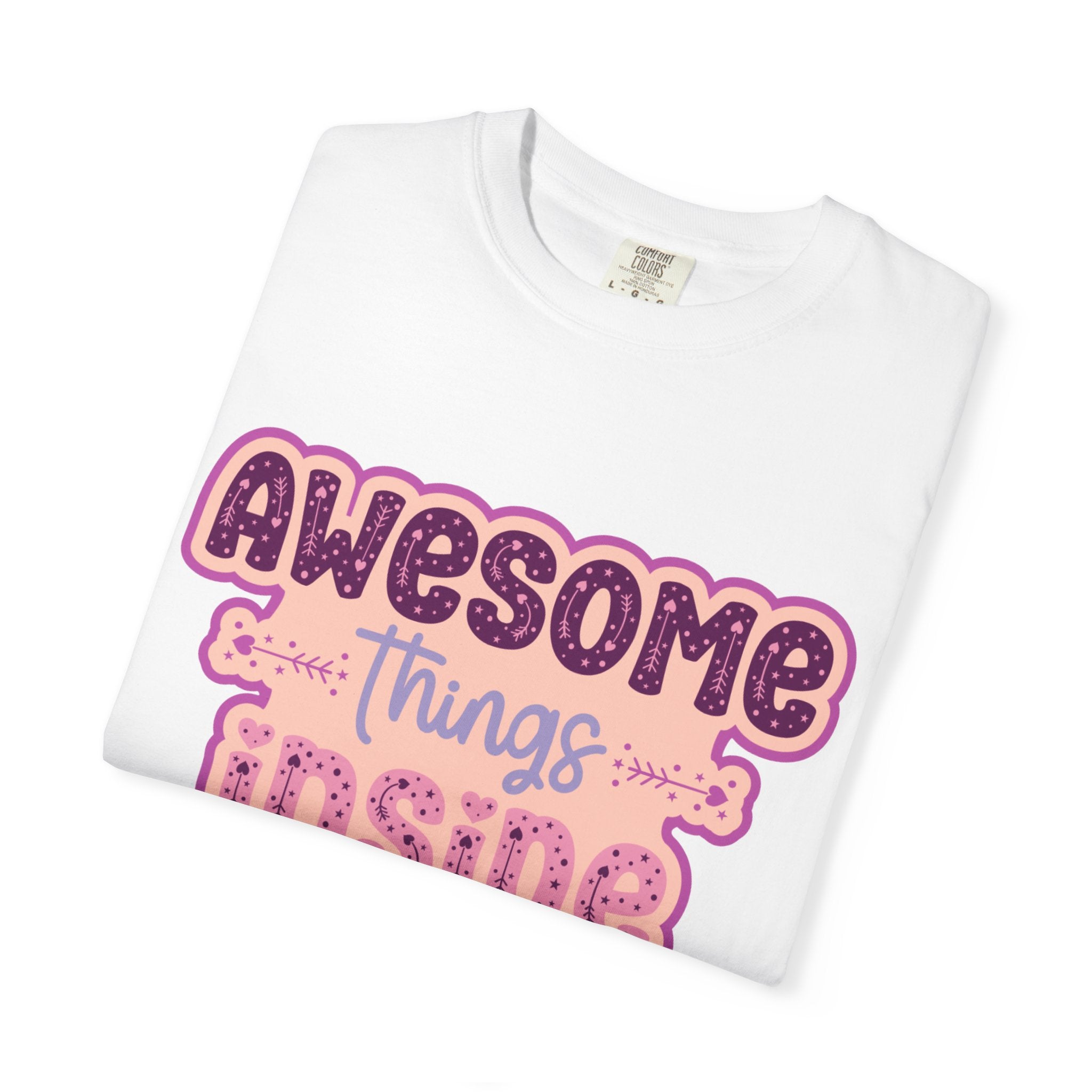 Retro "Awesome Things Inside, Handle With Care" T-Shirt