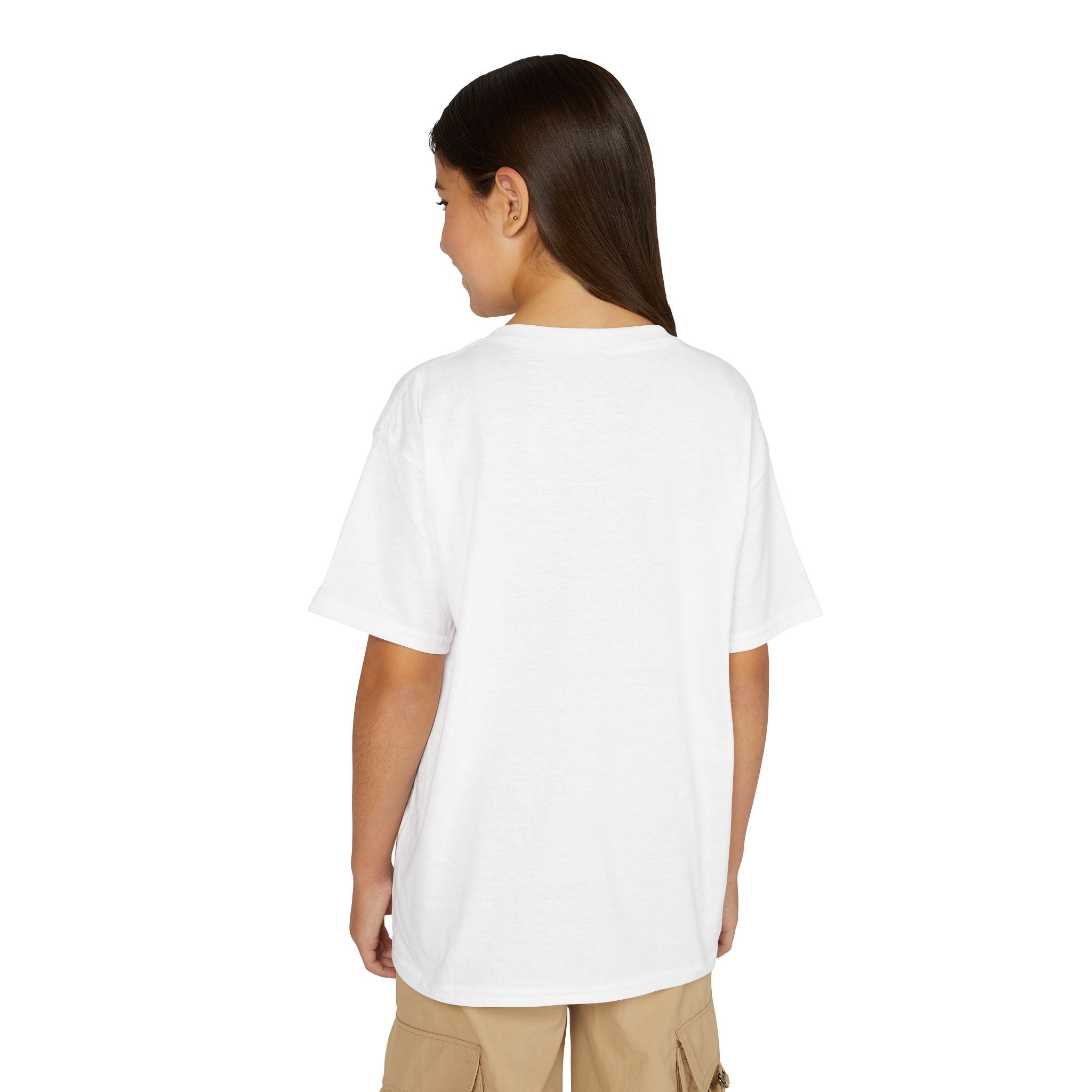Youth Beach Please T-Shirt — Kids Summer Palm Tree & Umbrella Tee