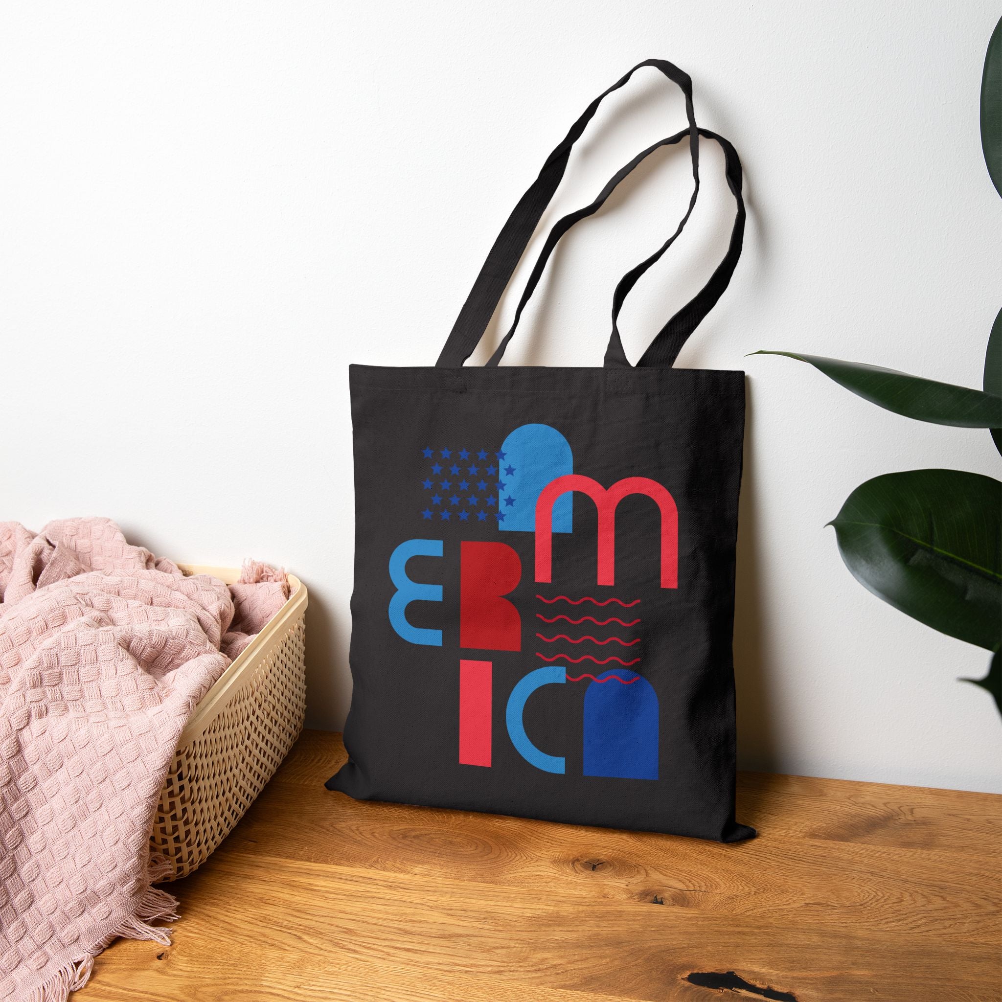 Cool American Vibes Cotton Canvas Tote Bag