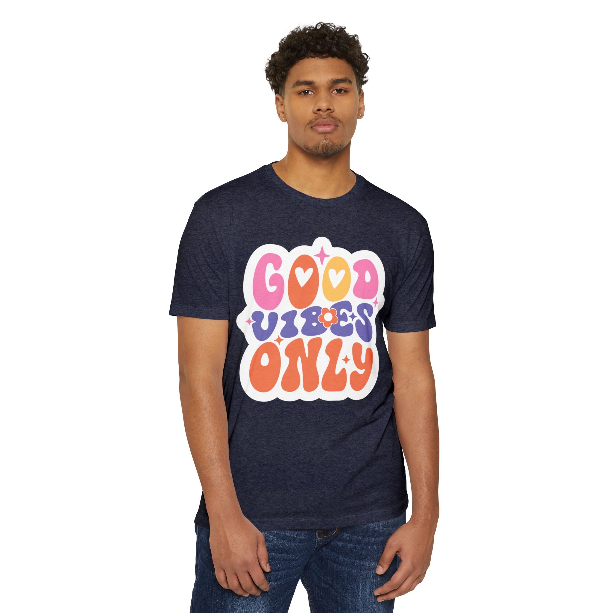 Women’s Boyfriend Tee "Good Vibes Only" - Comfortable Women's T-Shirt