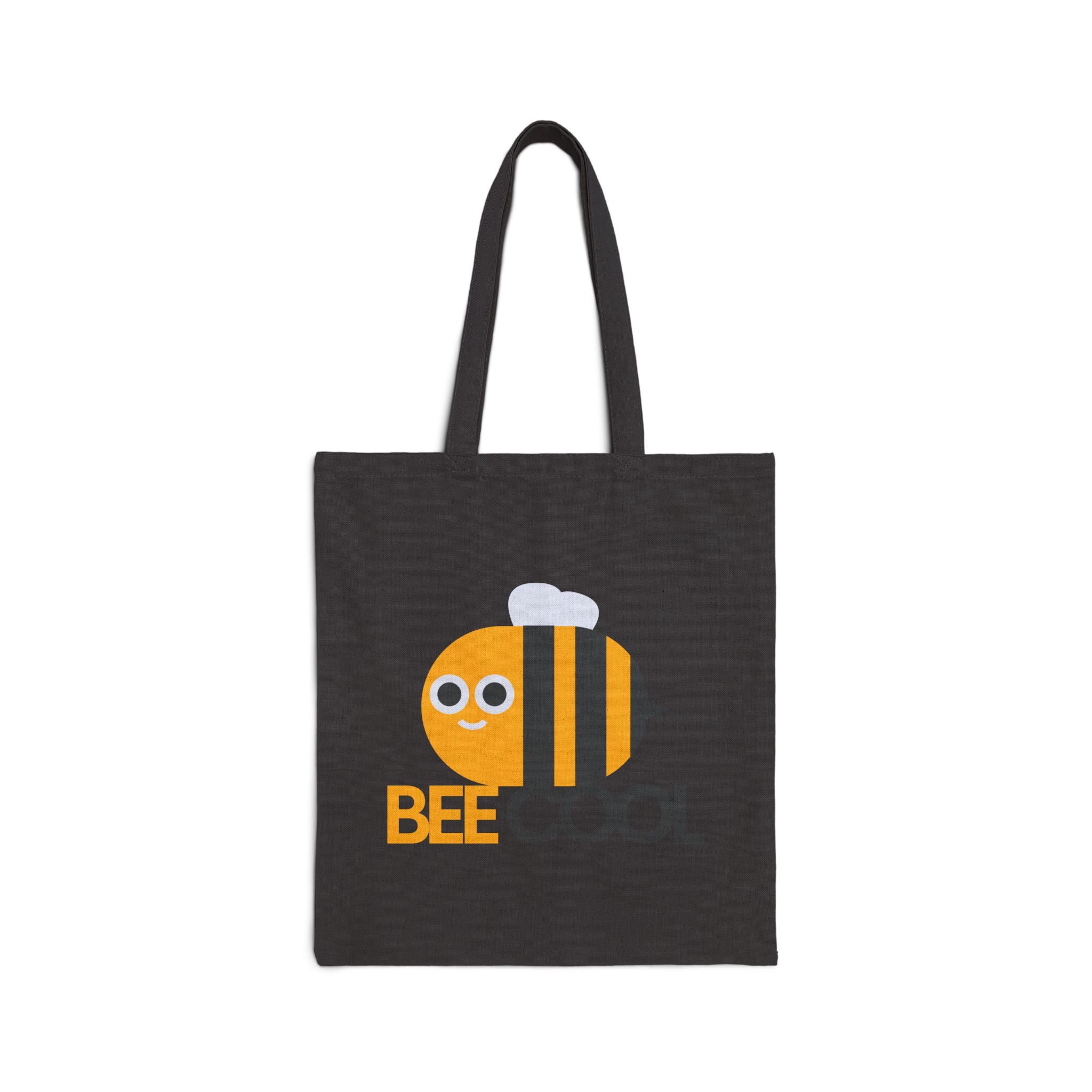 Bee Cool Canvas Tote — Cute Bee Graphic Eco-Friendly Grocery Bag