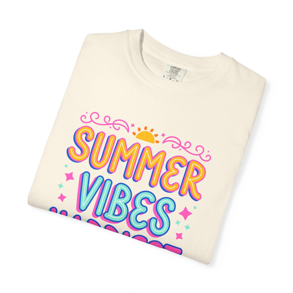 Summer Vibes Happiest in Flip Flops Text Printed Unisex T-Shirt