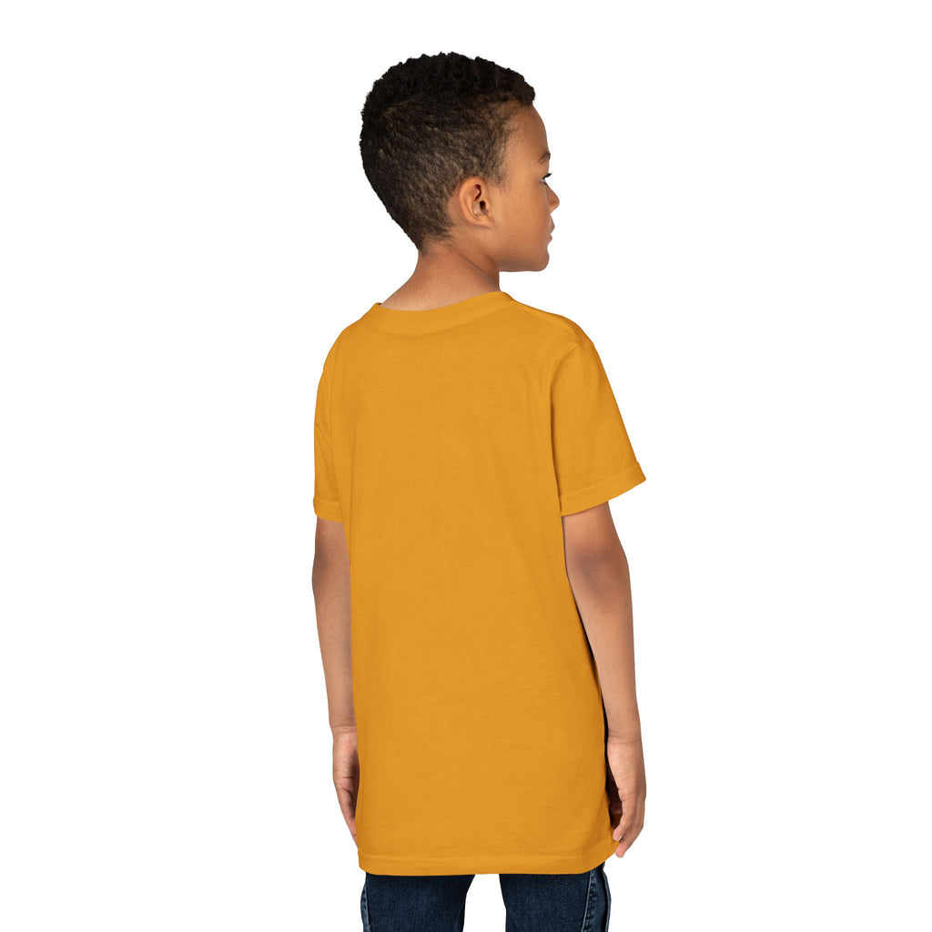 Youth Tee — "Stay True and Be You" Rainbow Script Kids T-Shirt