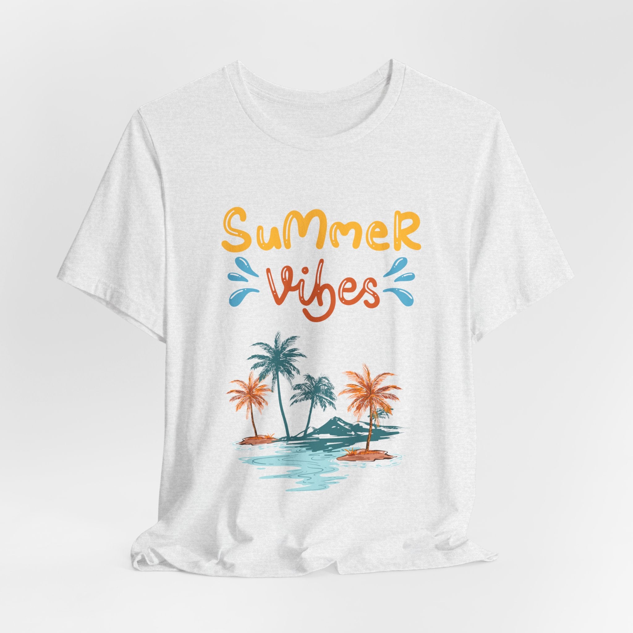 Hello Summer Tee – Pastel Beach Graphic T-Shirt