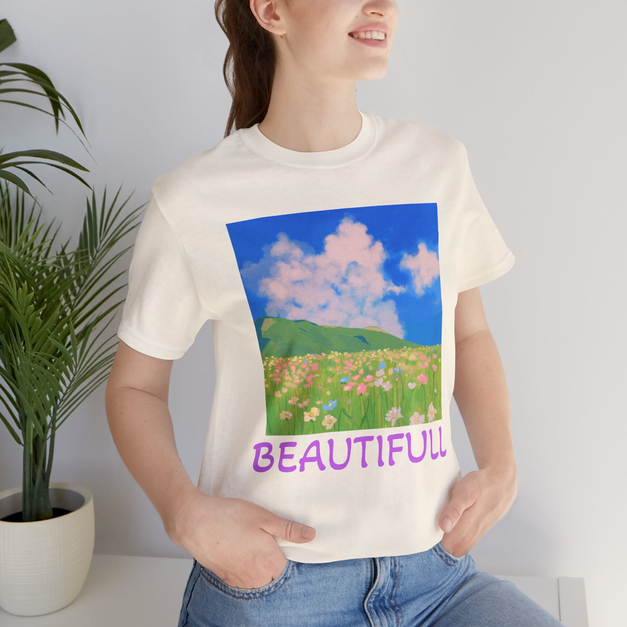 Floral Field Printed T-Shirt — Beautiful Floral Daily Wear
