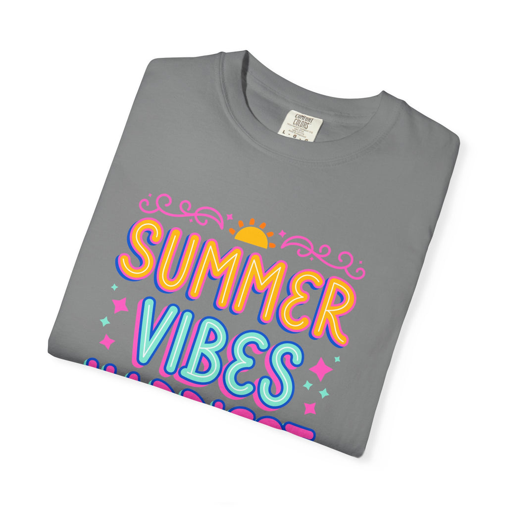 Summer Vibes Happiest in Flip Flops Text Printed Unisex T-Shirt