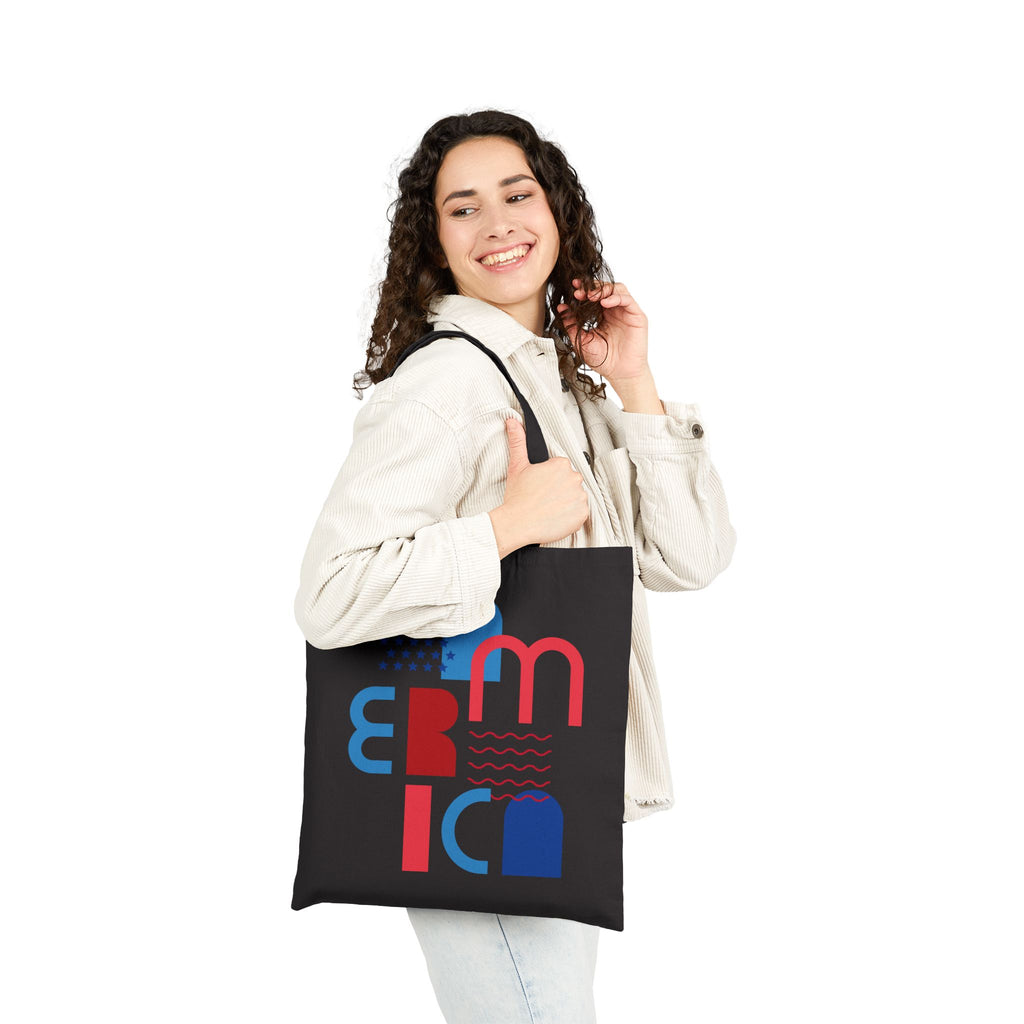 Cool American Vibes Cotton Canvas Tote Bag