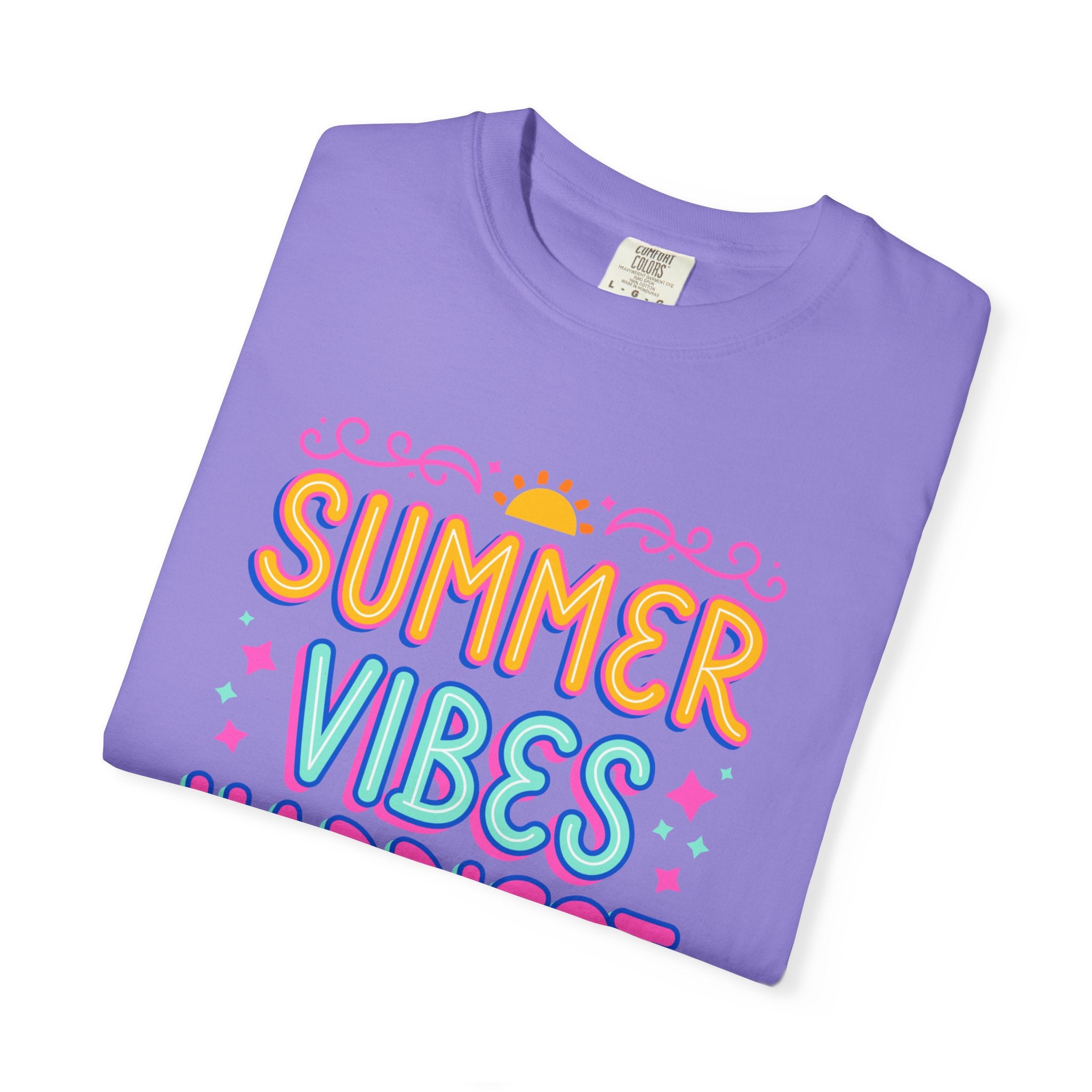 Summer Vibes Happiest in Flip Flops Text Printed Unisex T-Shirt