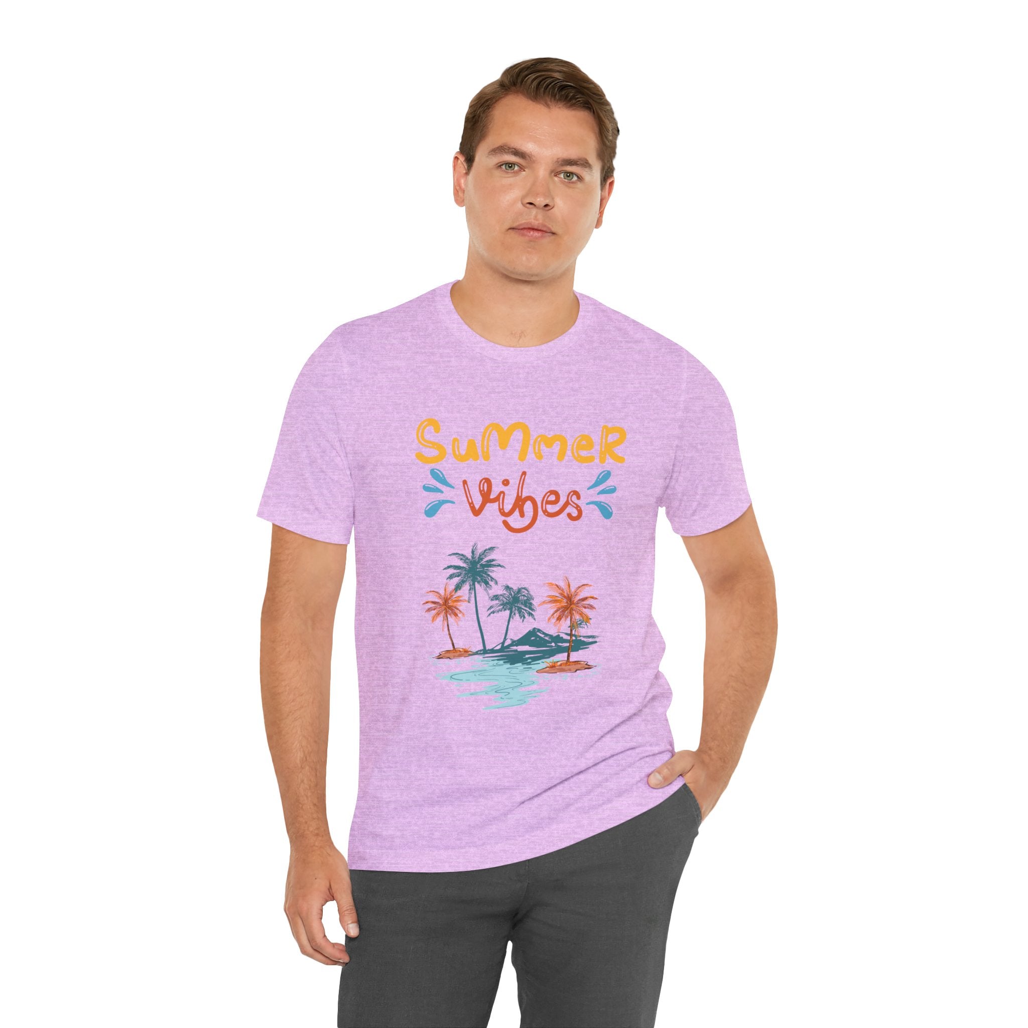 Hello Summer Tee – Pastel Beach Graphic T-Shirt