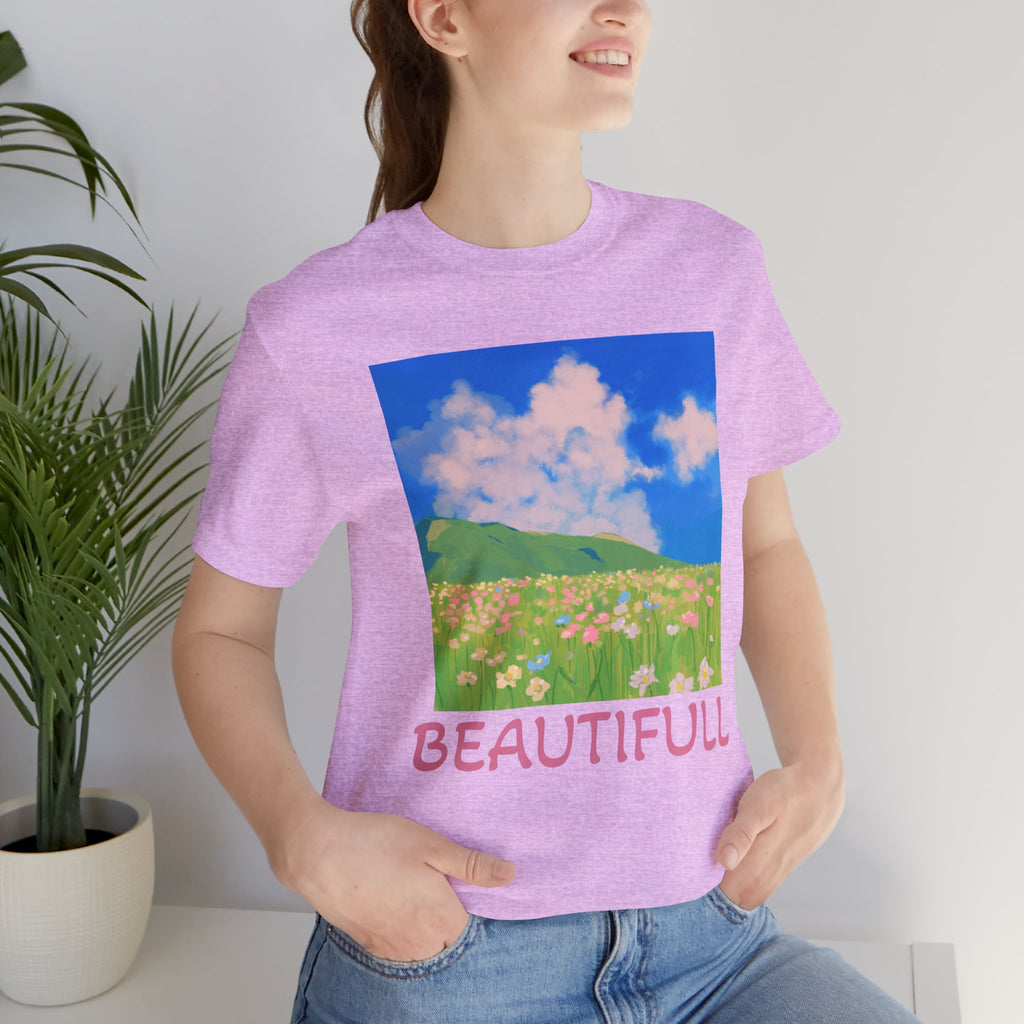 Floral Field Printed T-Shirt — Beautiful Floral Daily Wear