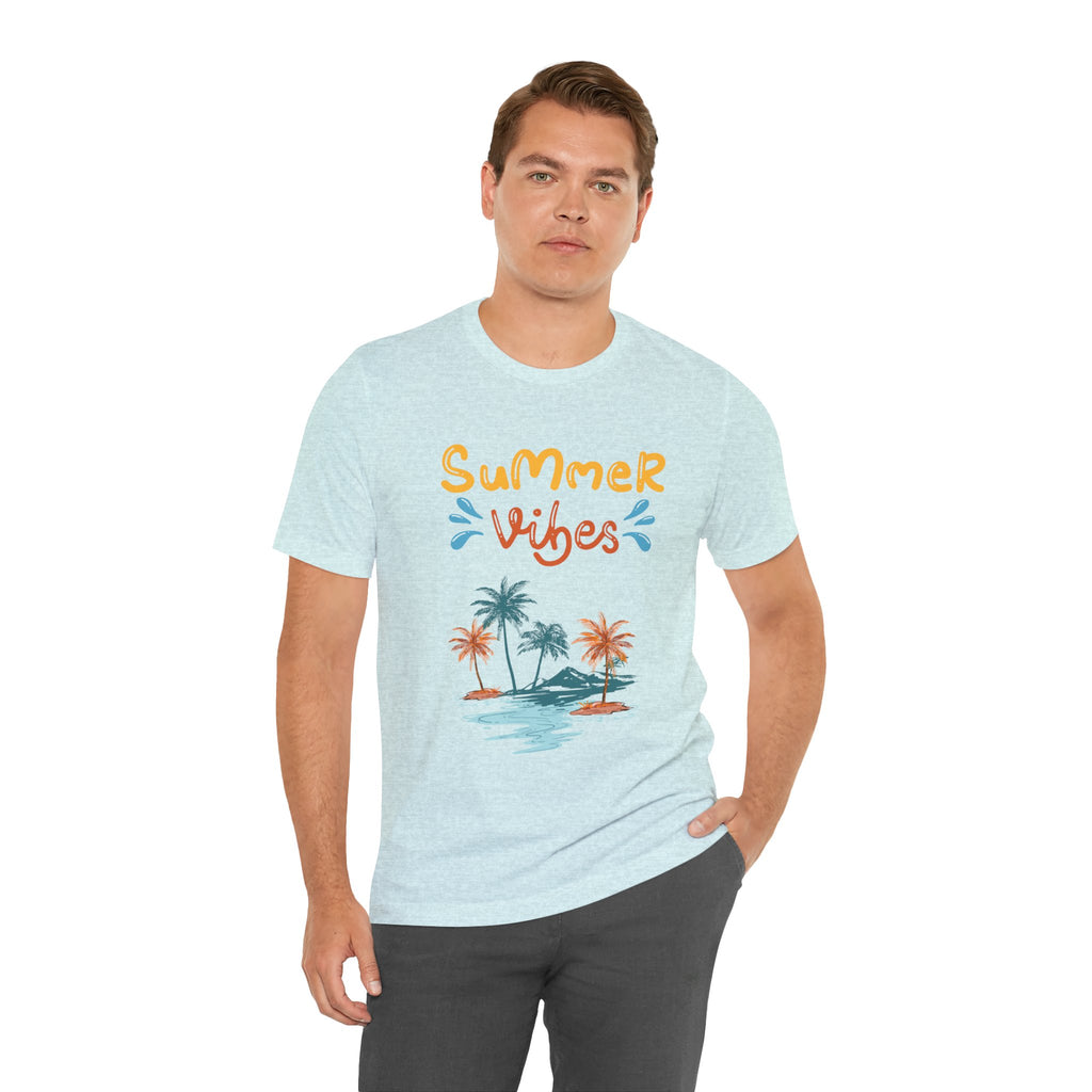 Hello Summer Tee – Pastel Beach Graphic T-Shirt