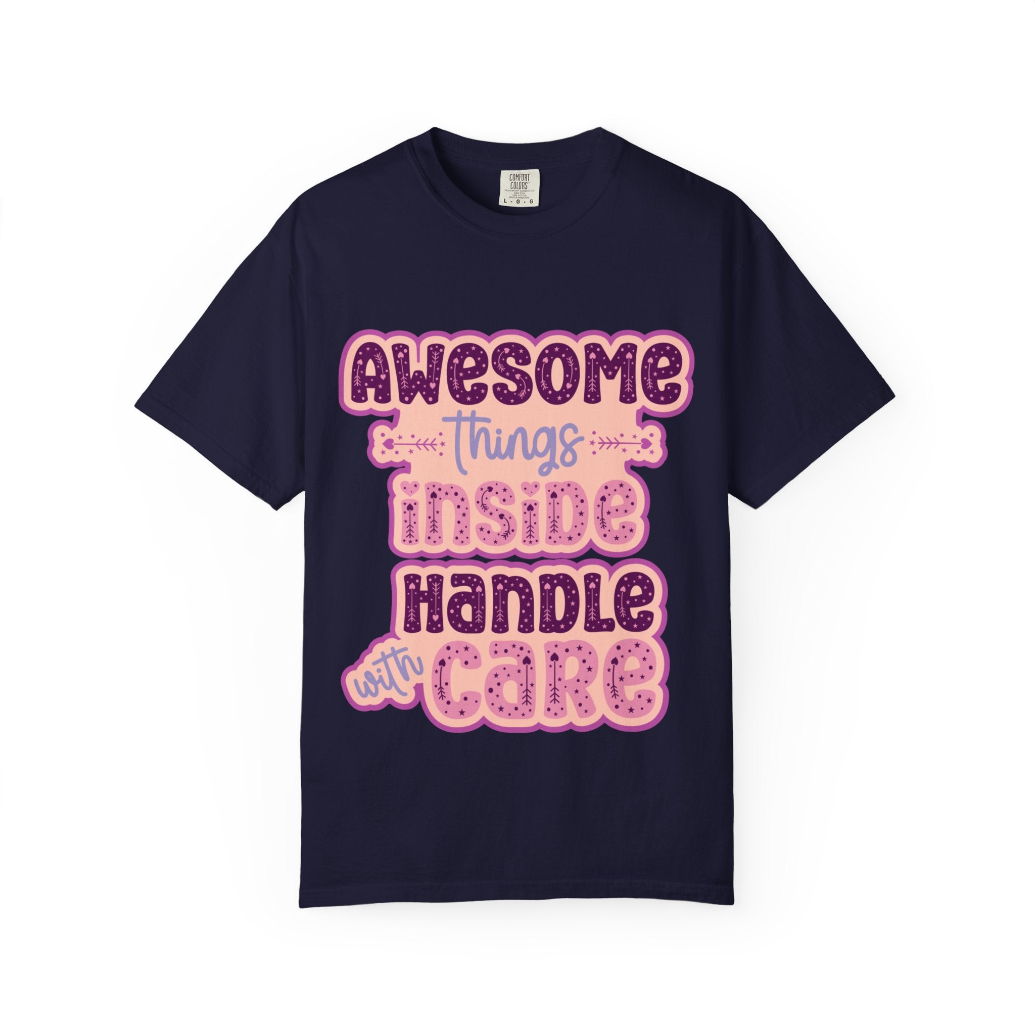 Retro "Awesome Things Inside, Handle With Care" T-Shirt