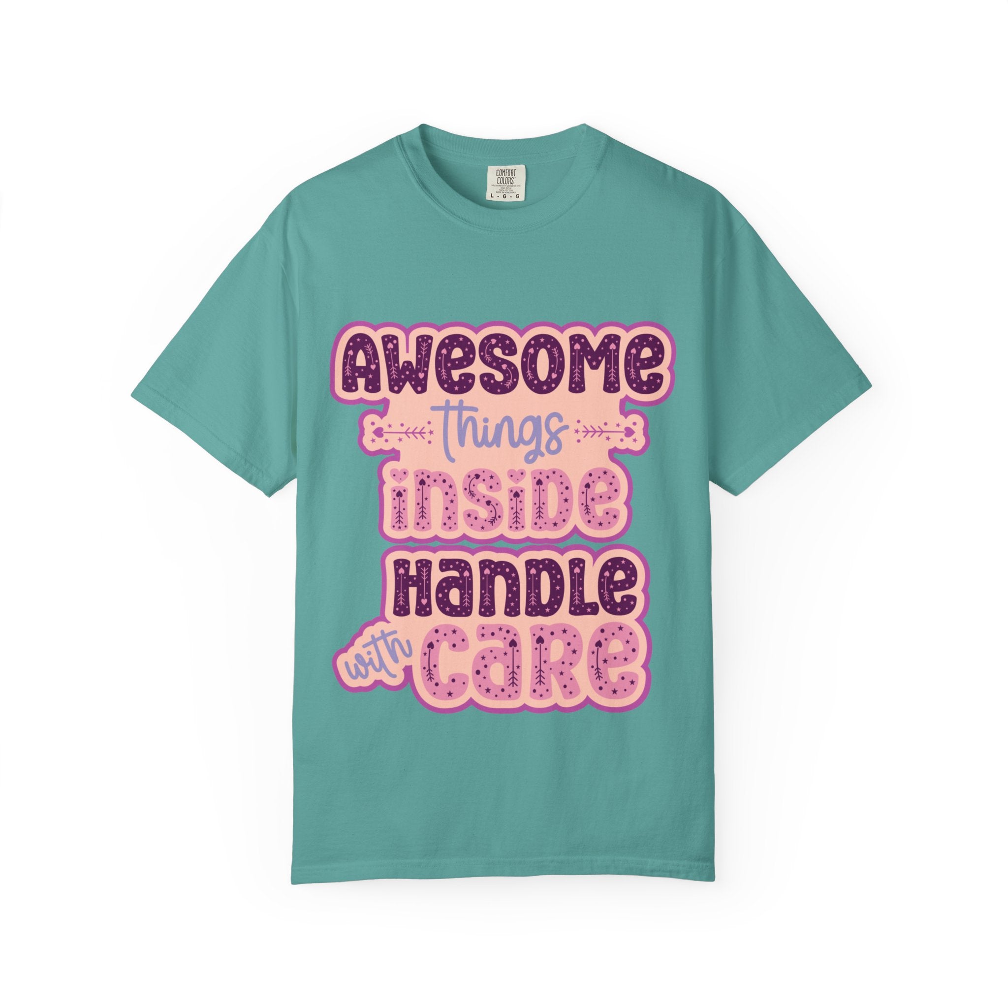 Retro "Awesome Things Inside, Handle With Care" T-Shirt