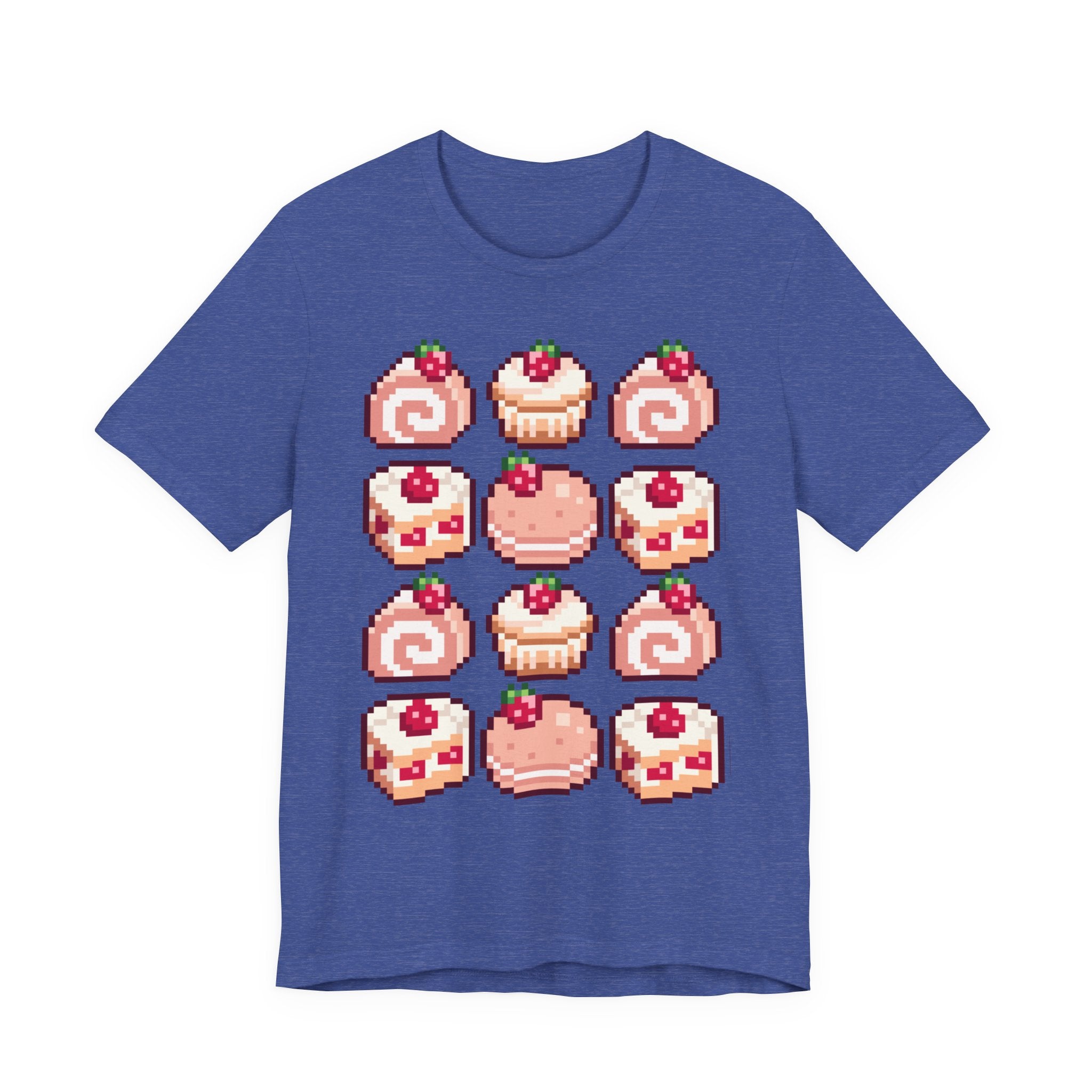 Kawaii Strawberry Pastry T-Shirt — Cute Pixel Dessert Tee