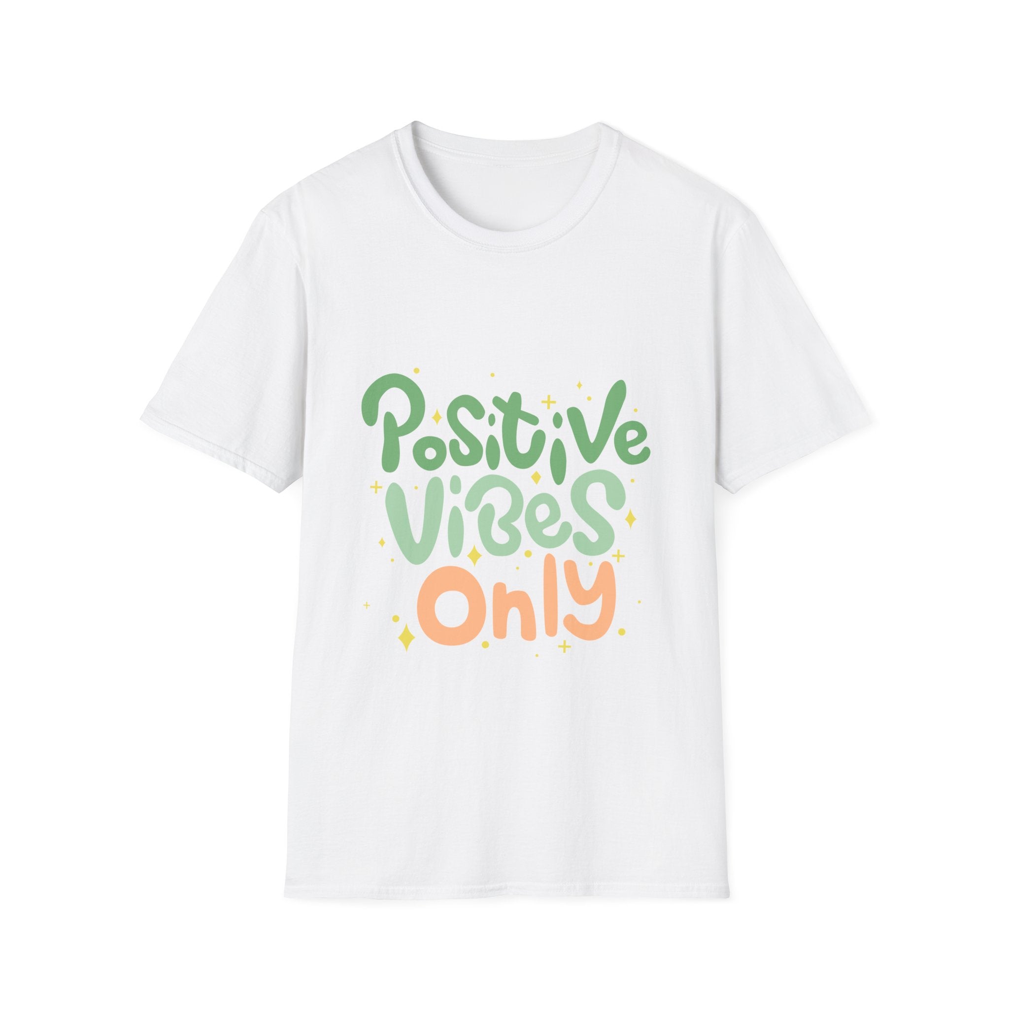 Positive Vibes Only Text Printed T-Shirt - Feel Good Vibes T-shirt