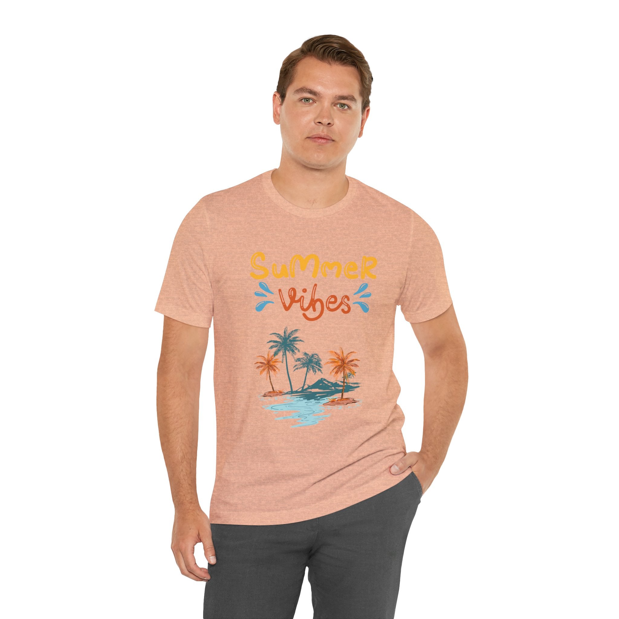 Hello Summer Tee – Pastel Beach Graphic T-Shirt