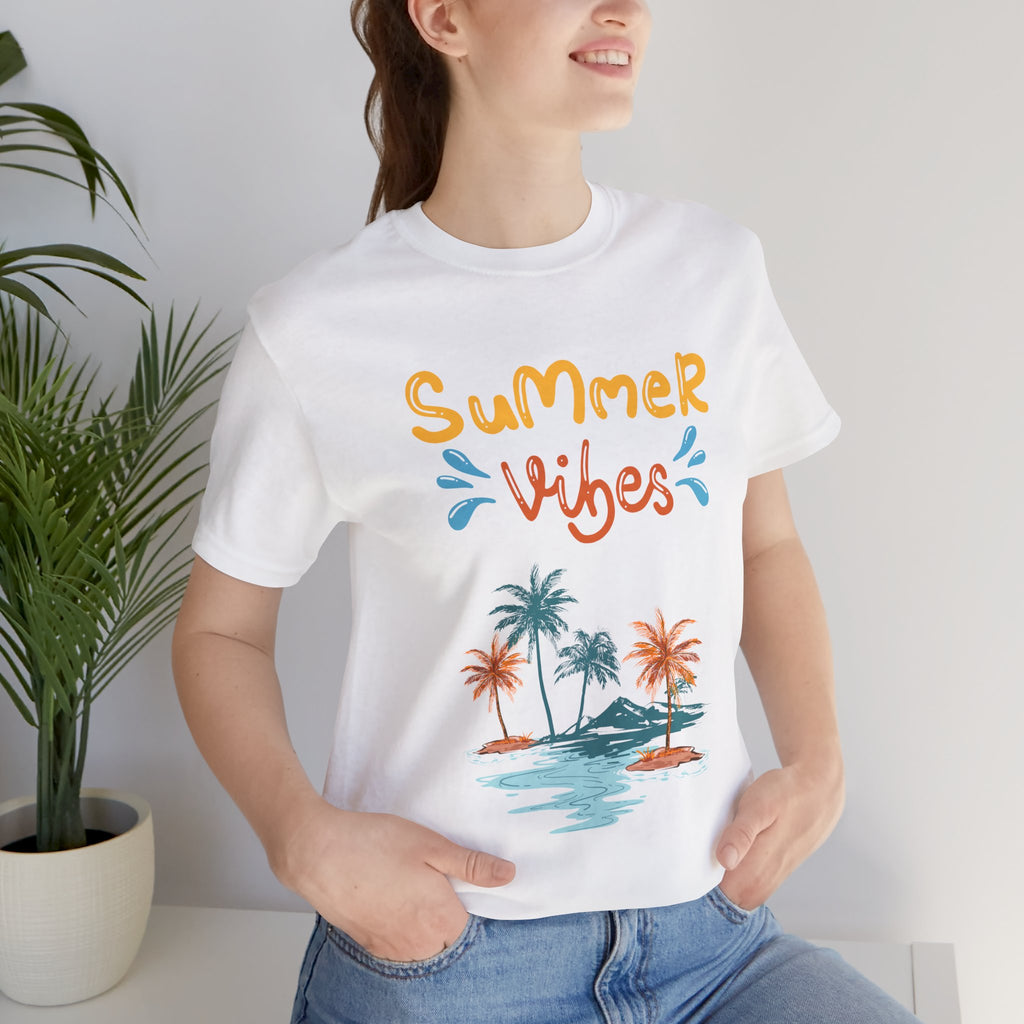 Hello Summer Tee – Pastel Beach Graphic T-Shirt