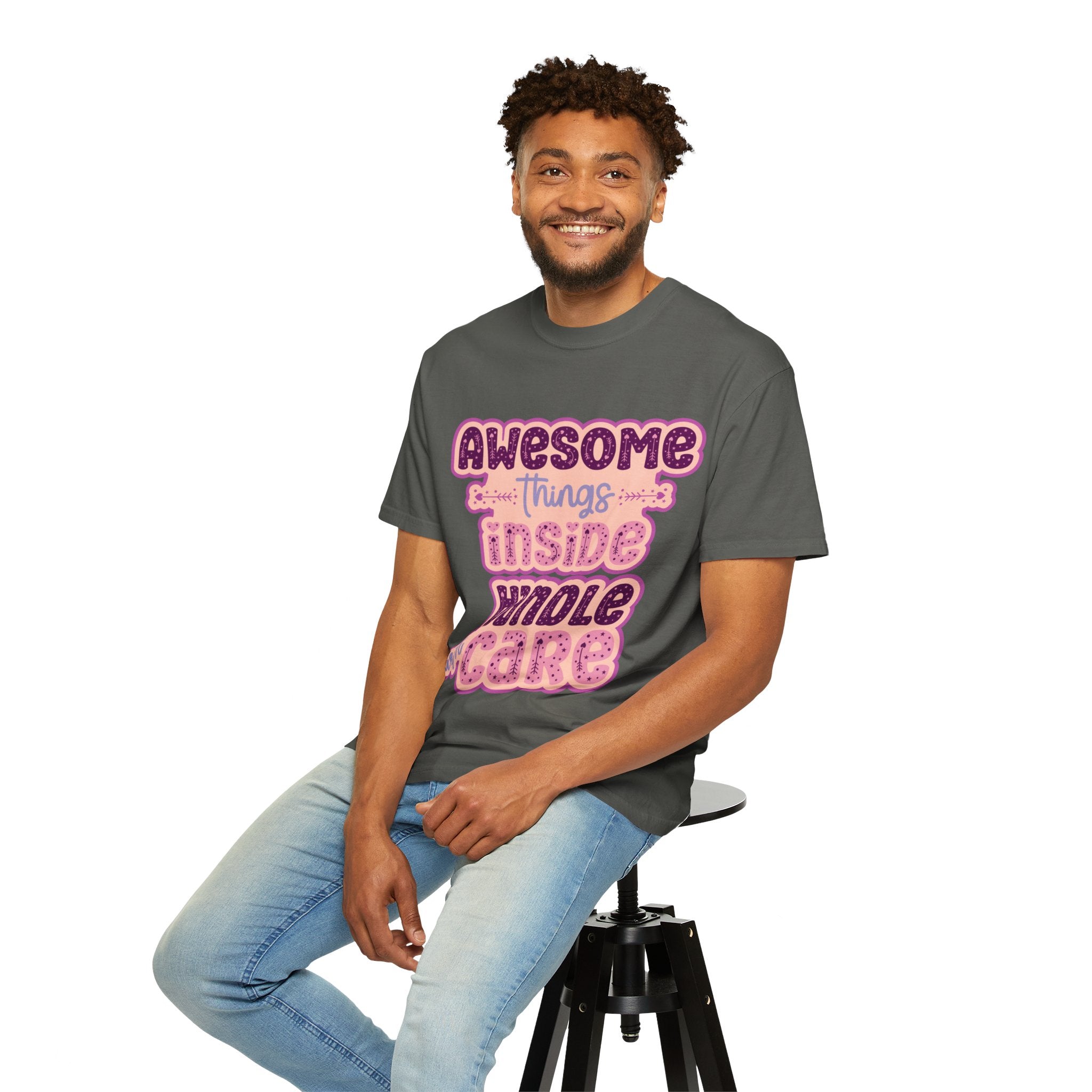 Retro "Awesome Things Inside, Handle With Care" T-Shirt