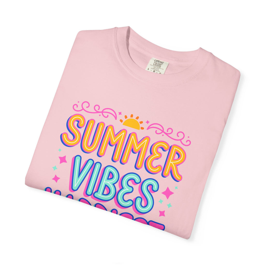 Summer Vibes Happiest in Flip Flops Text Printed Unisex T-Shirt