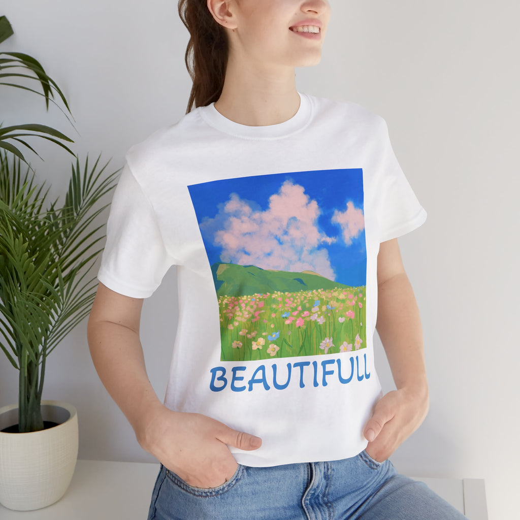 Floral Field Printed T-Shirt — Beautiful Floral Daily Wear