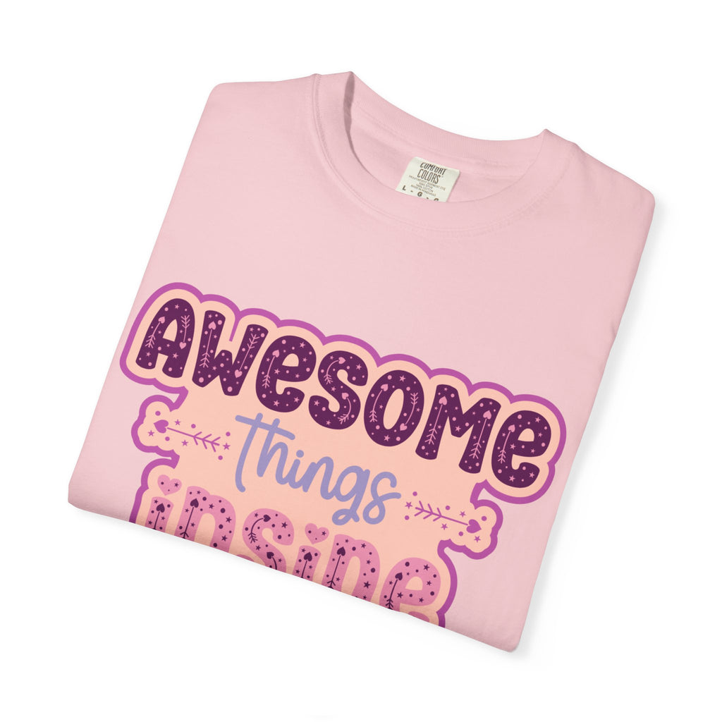 Retro "Awesome Things Inside, Handle With Care" T-Shirt