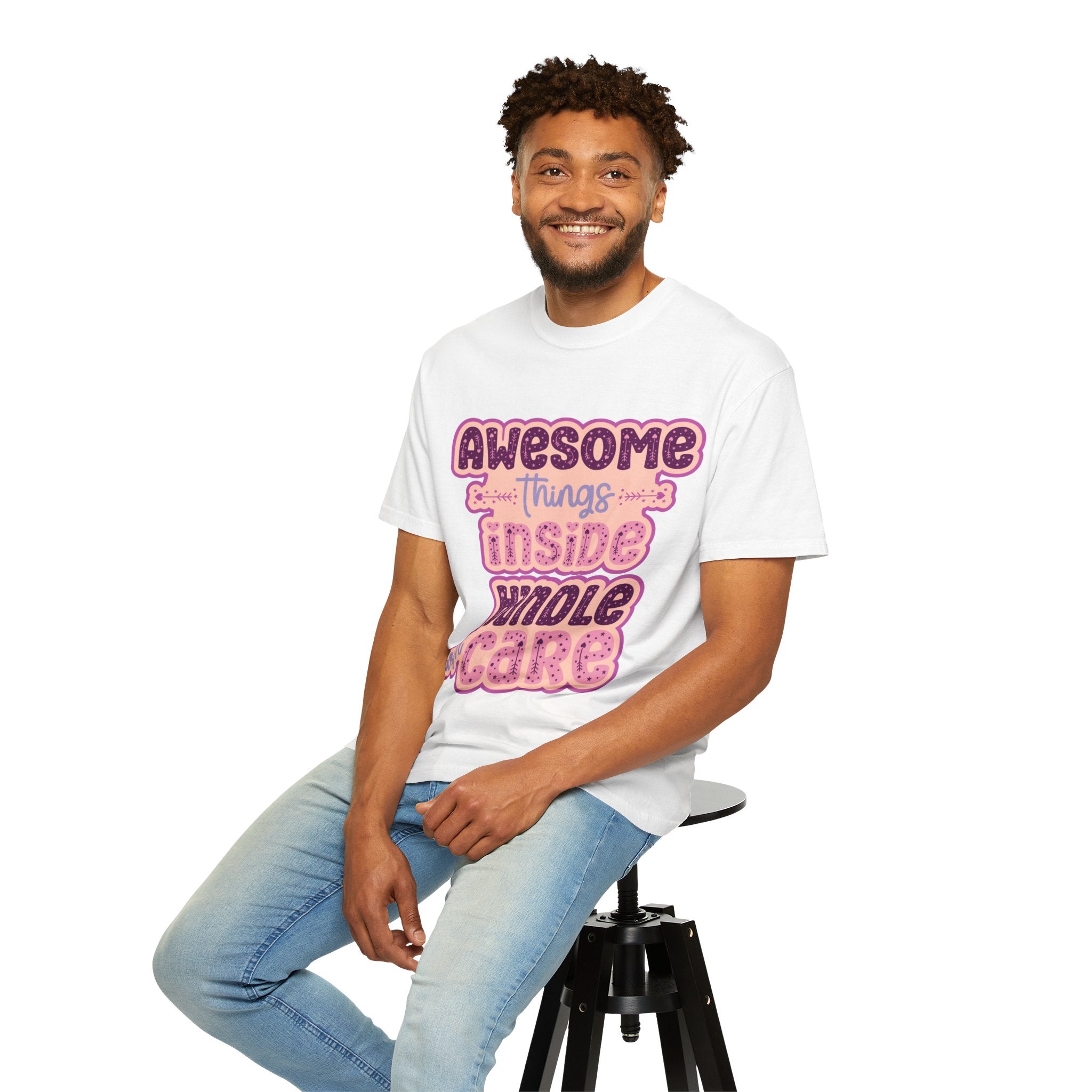 Retro "Awesome Things Inside, Handle With Care" T-Shirt