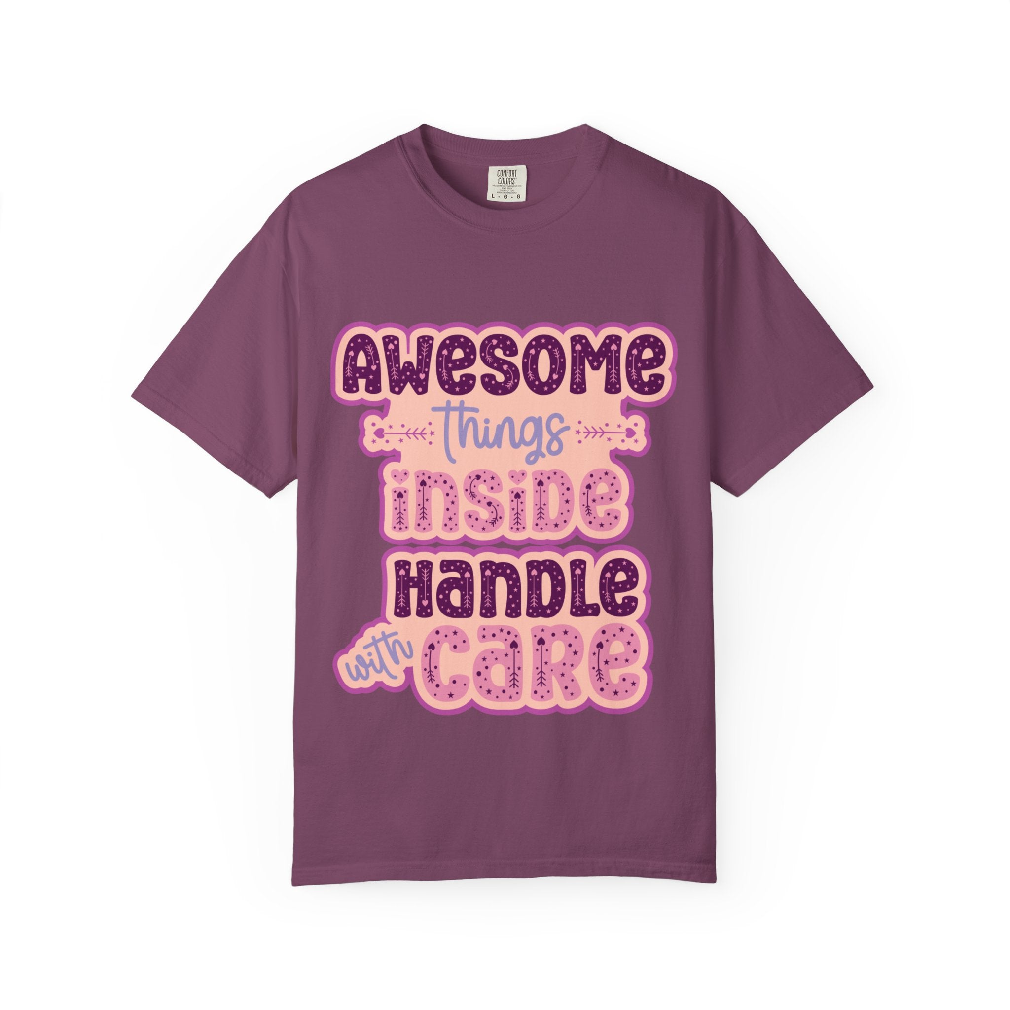 Retro "Awesome Things Inside, Handle With Care" T-Shirt