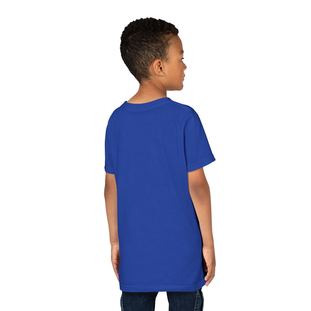 Youth Tee — "Stay True and Be You" Rainbow Script Kids T-Shirt