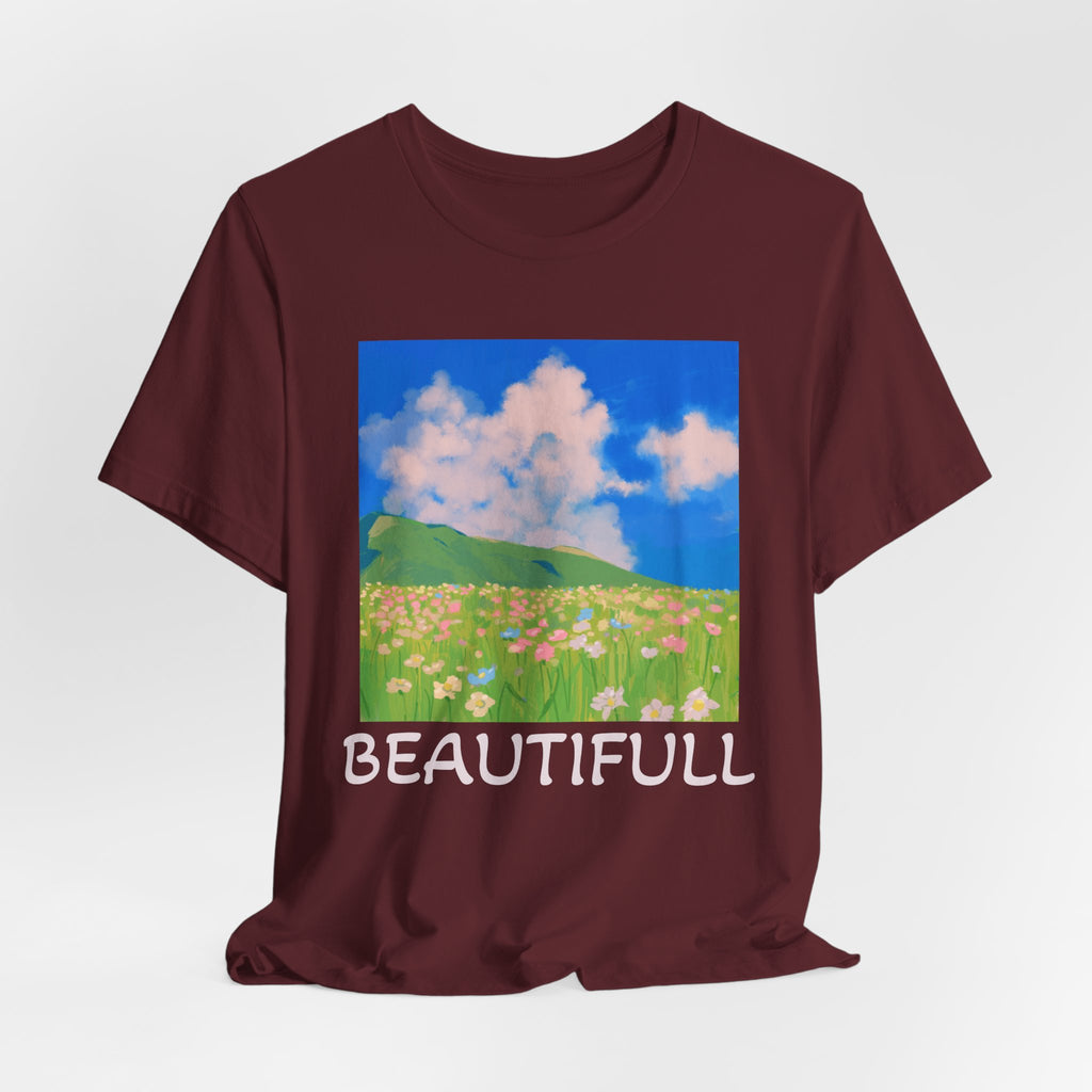 Floral Field Printed T-Shirt — Beautiful Floral Daily Wear